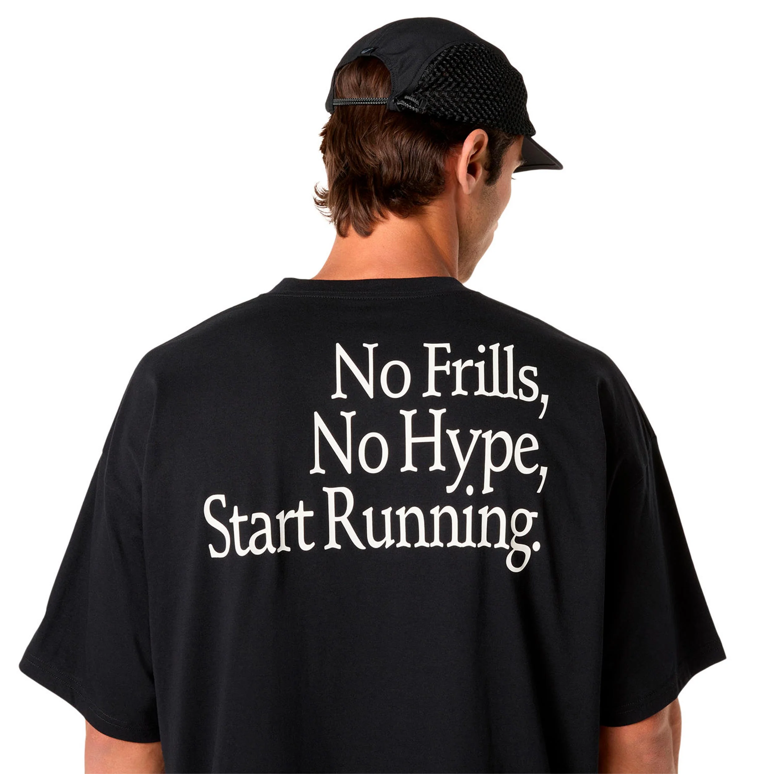 Runner Message Graphic Relaxed Löpartröja Herrar - svart - Image 8