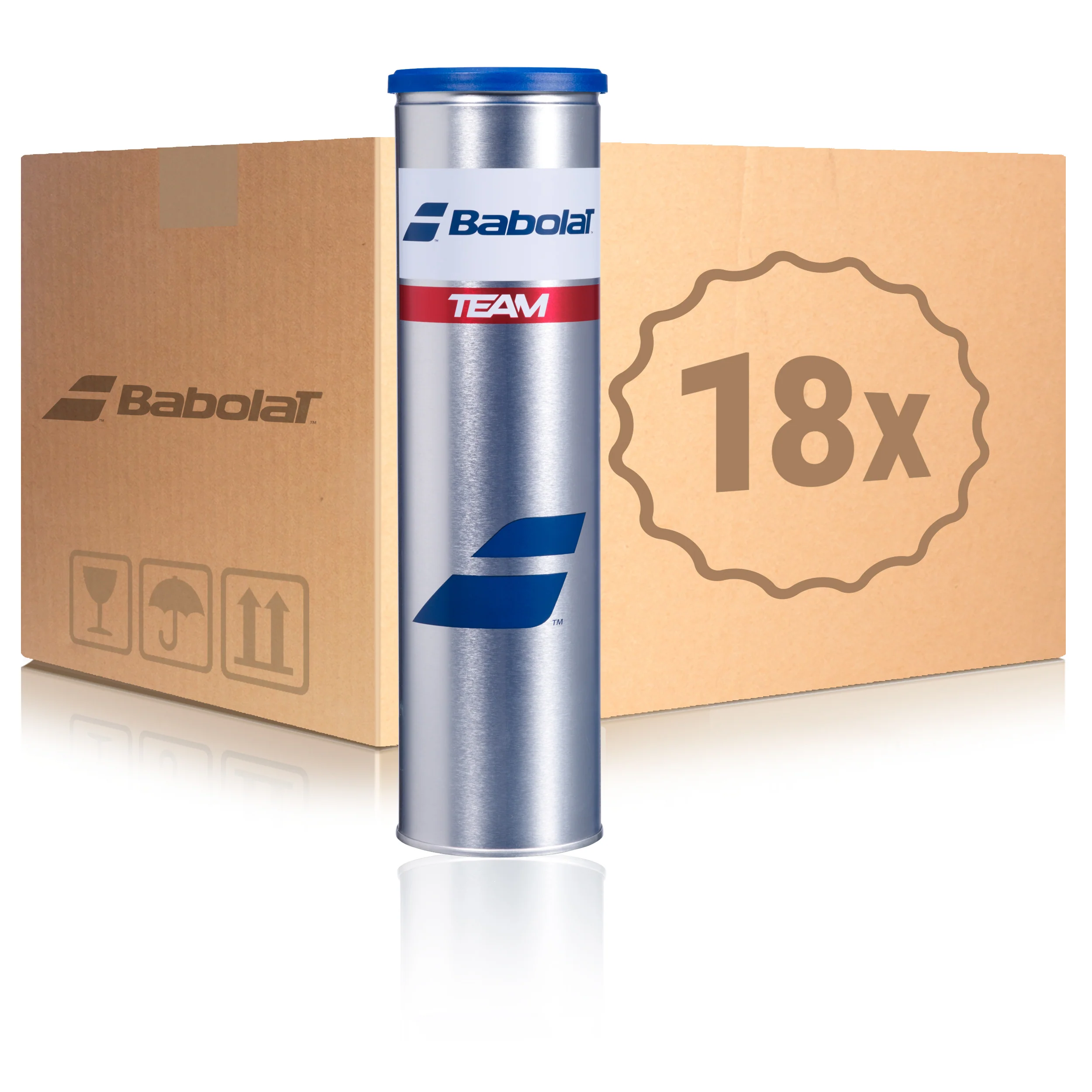 18x 4-pack rör Team I kartong