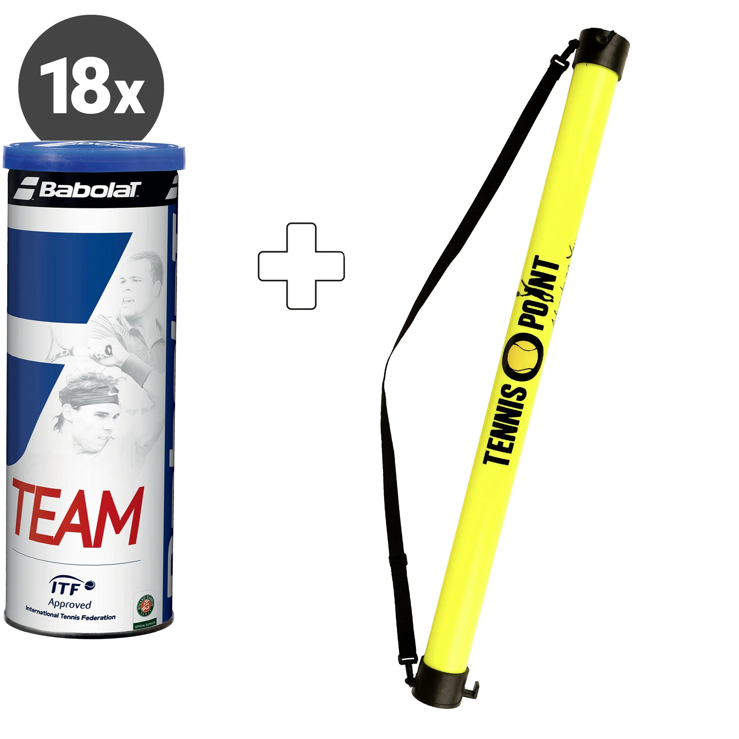 18x 4-pack rör Team Plus bollsamlarrör