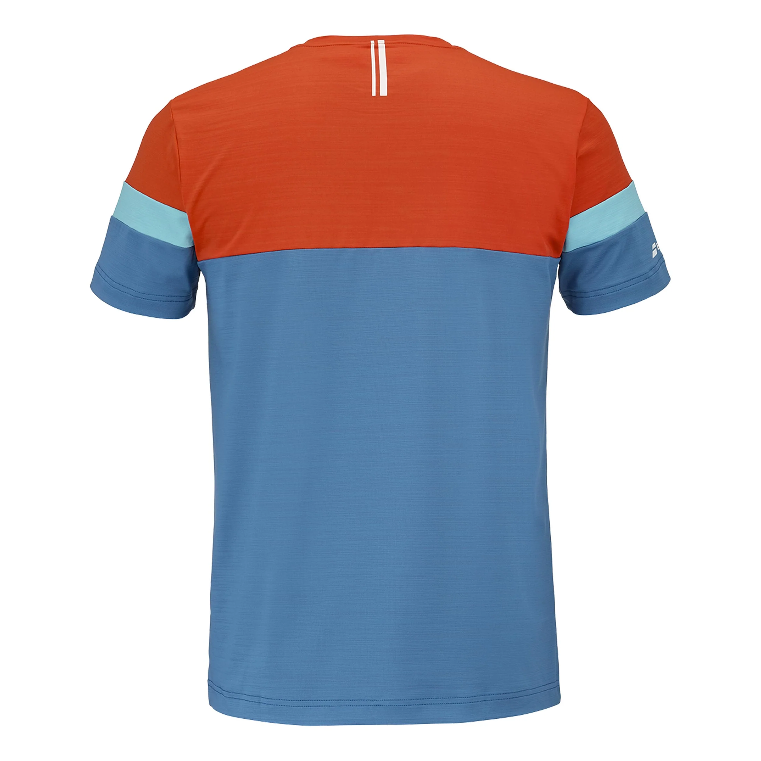Crew Neck T-shirt Herrar - mörkblå, orange - Image 3