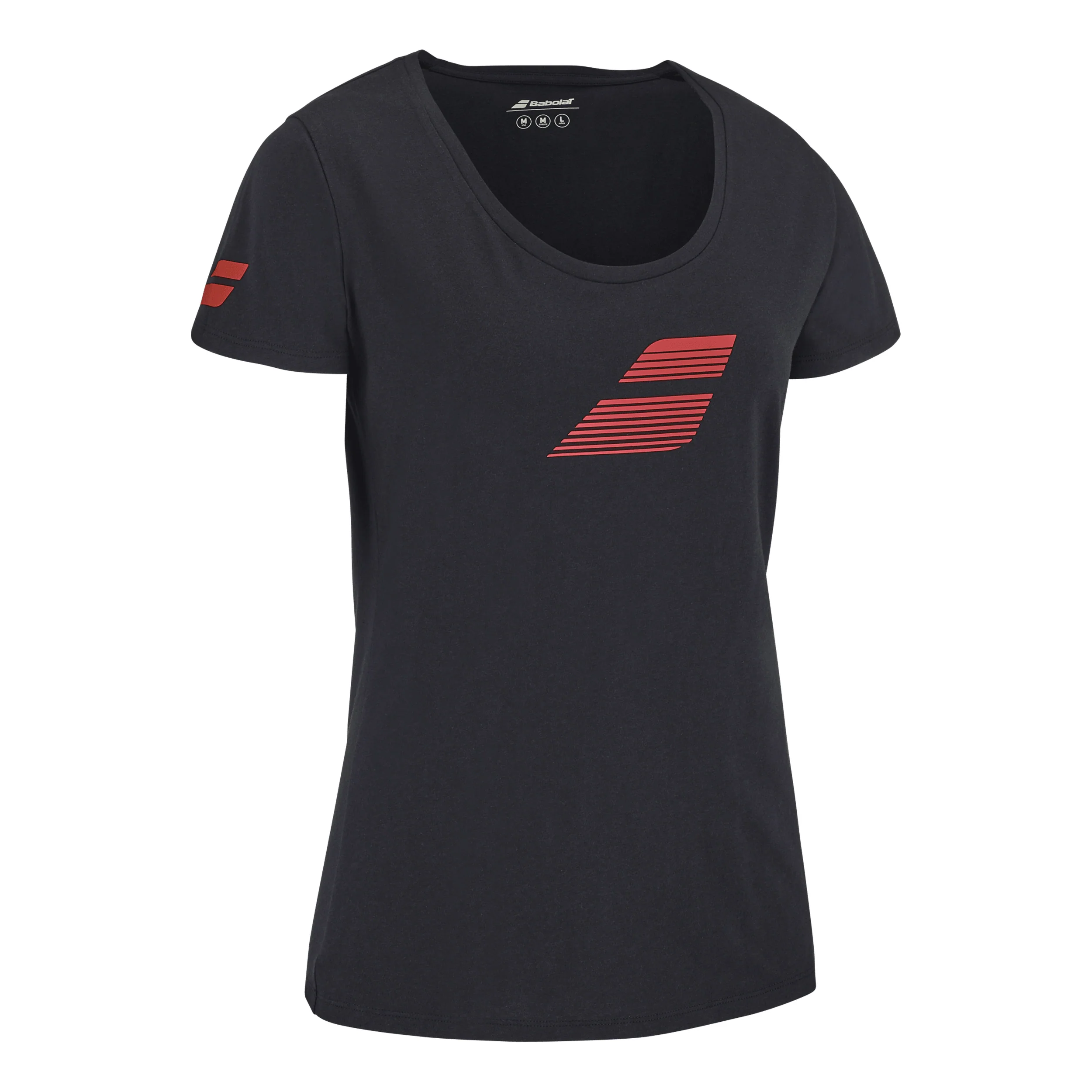 Exercise Flag T-shirt Damer-Svart,Röd - Image 2