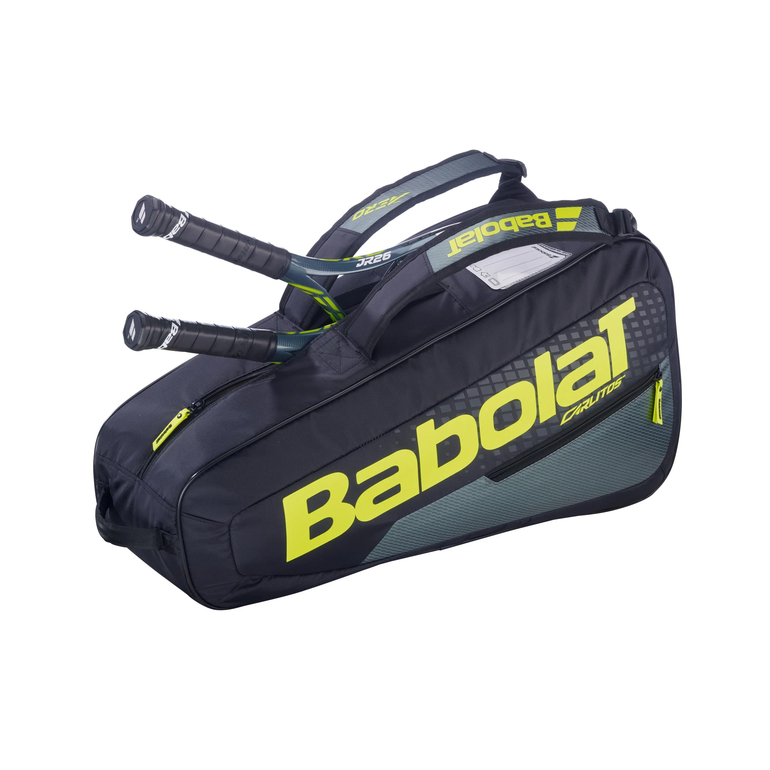 RH Calitos Jr. Racketväska 3 - svart, gul - Image 3