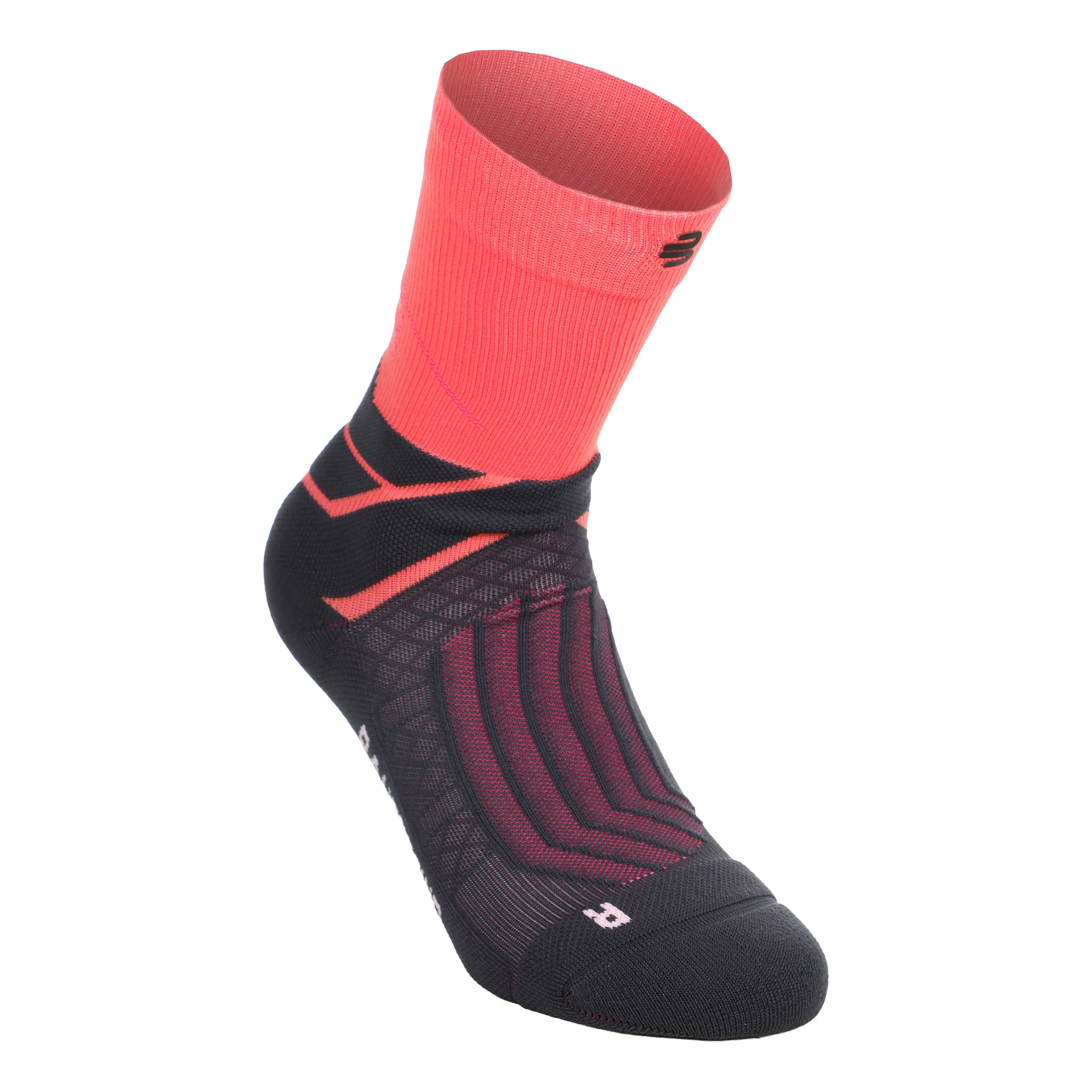 Run Performance Mid Cut Löparsockor Damer-korall