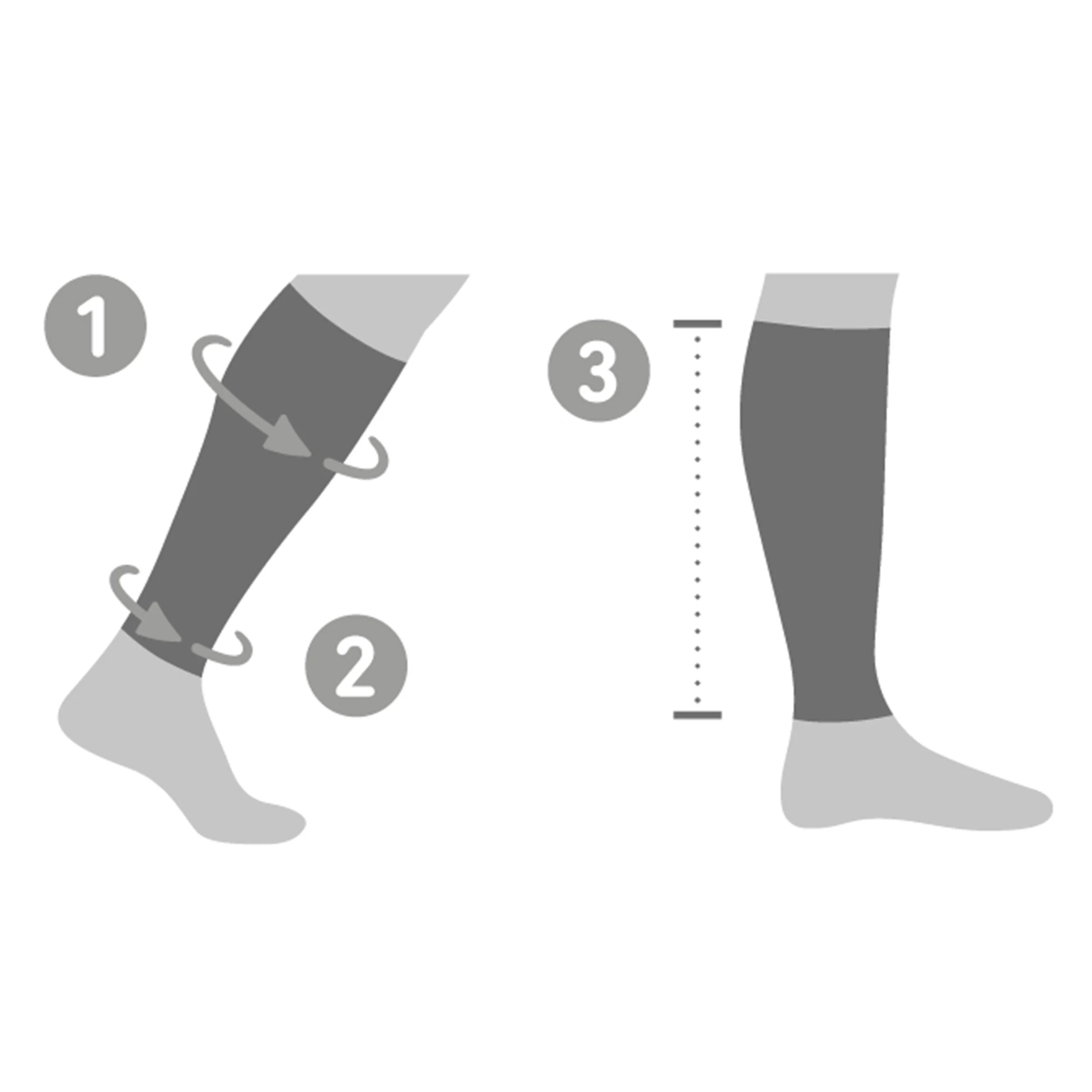 Sports Compression Lower Leg (x-long) Sleeve-Blå - Image 5
