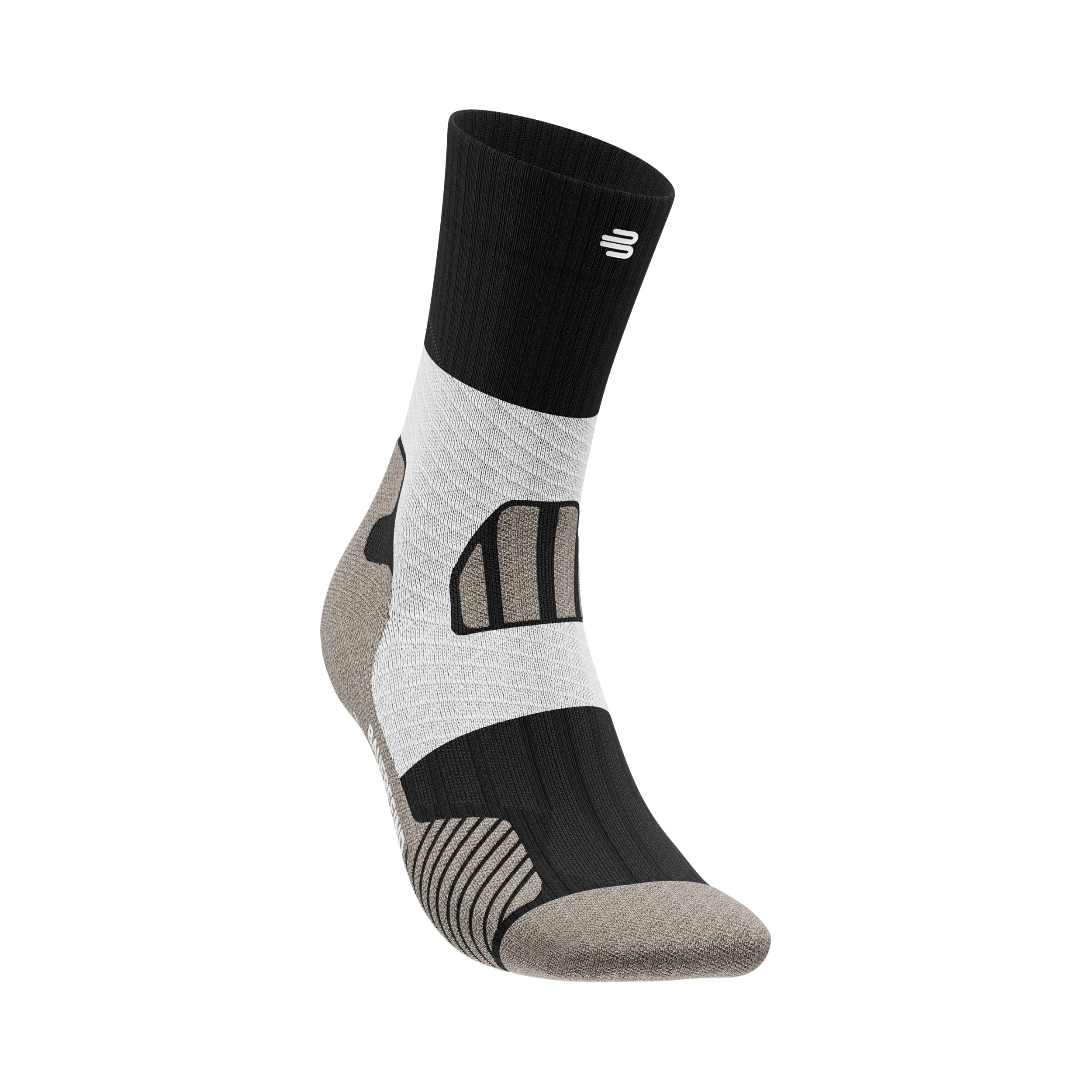 Trail Run Mid Cut Löparsockor Herrar - svart,