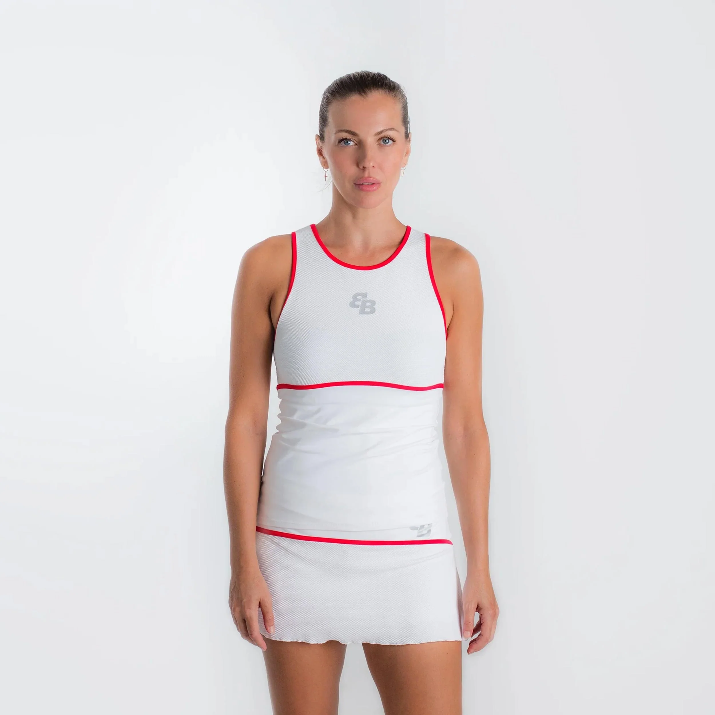 Capri Linne Damer-Vit,Röd - Image 4