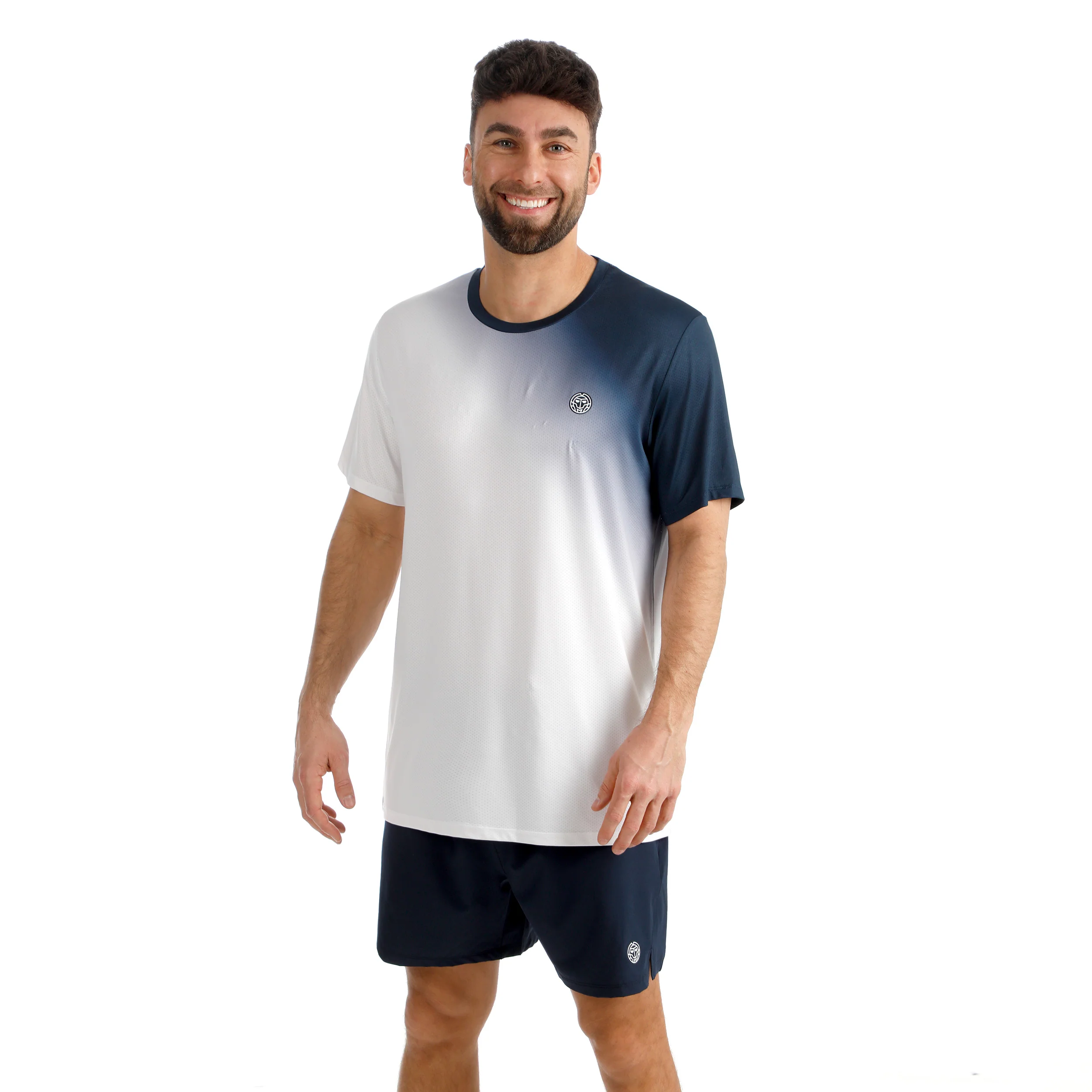 Crew 2.0 T-shirt Herrar-mörkblå, vit