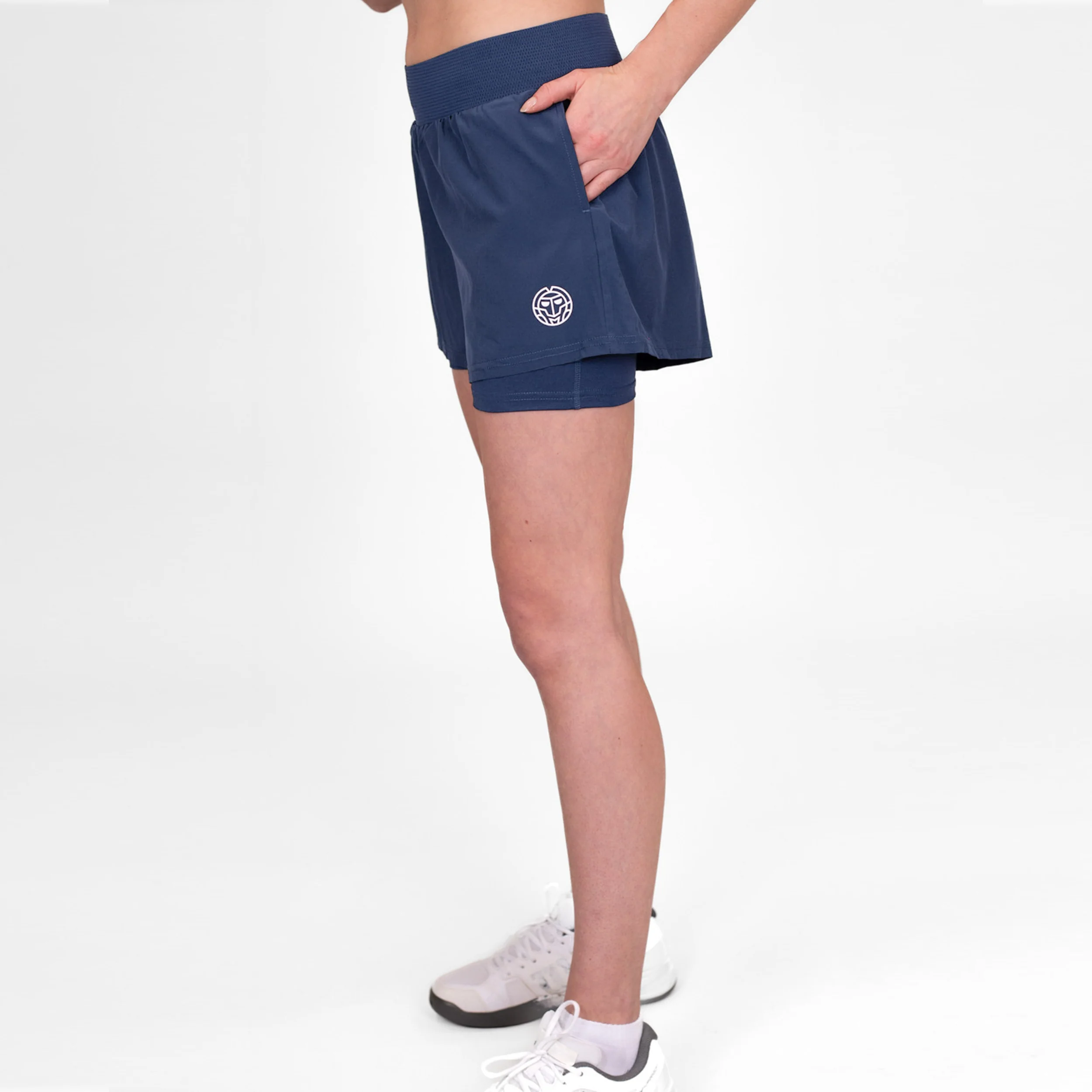 Crew 2in1 Shorts Damer-Mörkblå - Image 7