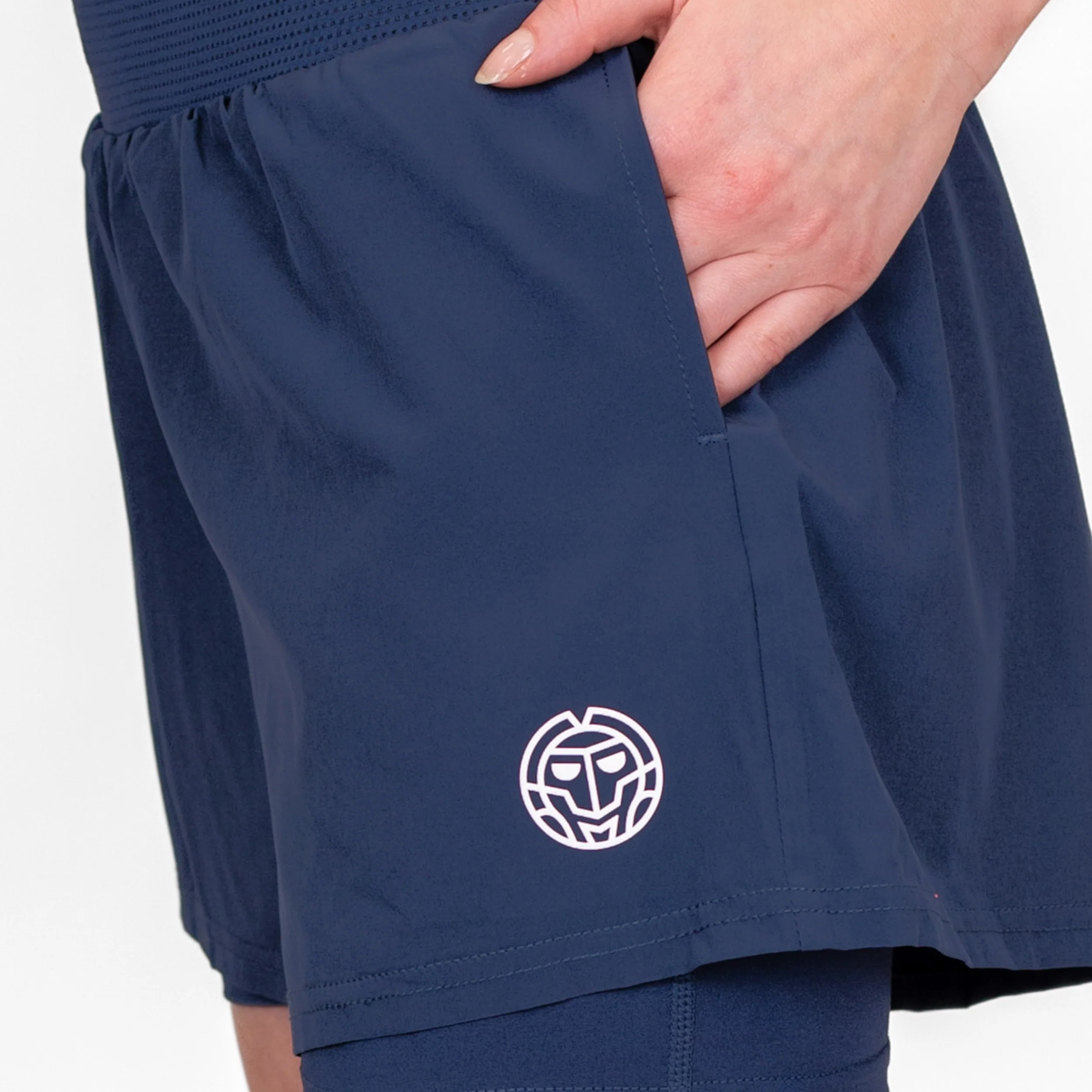 Crew 2in1 Shorts Damer-Mörkblå - Image 8