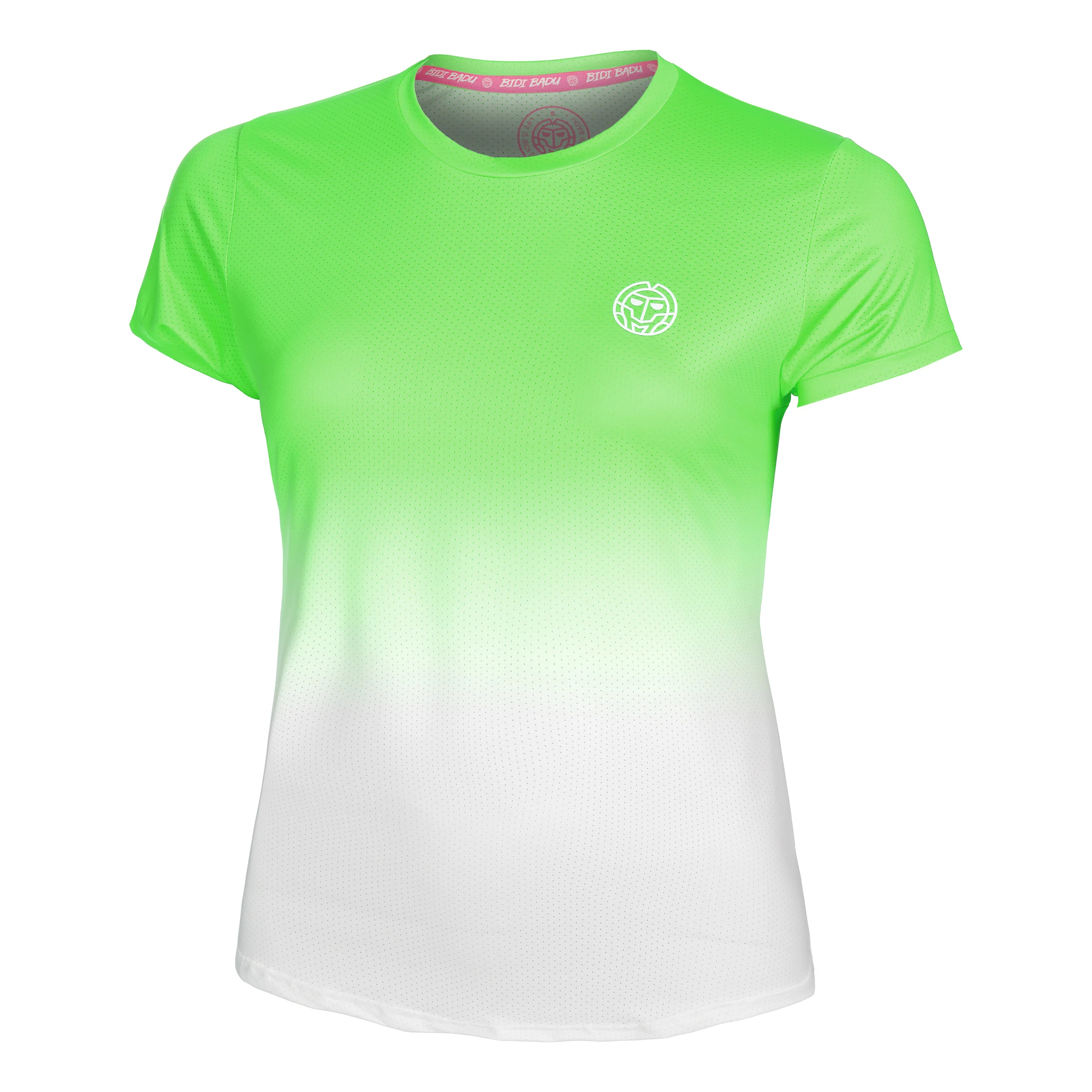 Crew Gradiant T-shirt Damer-Neongrön,Vit
