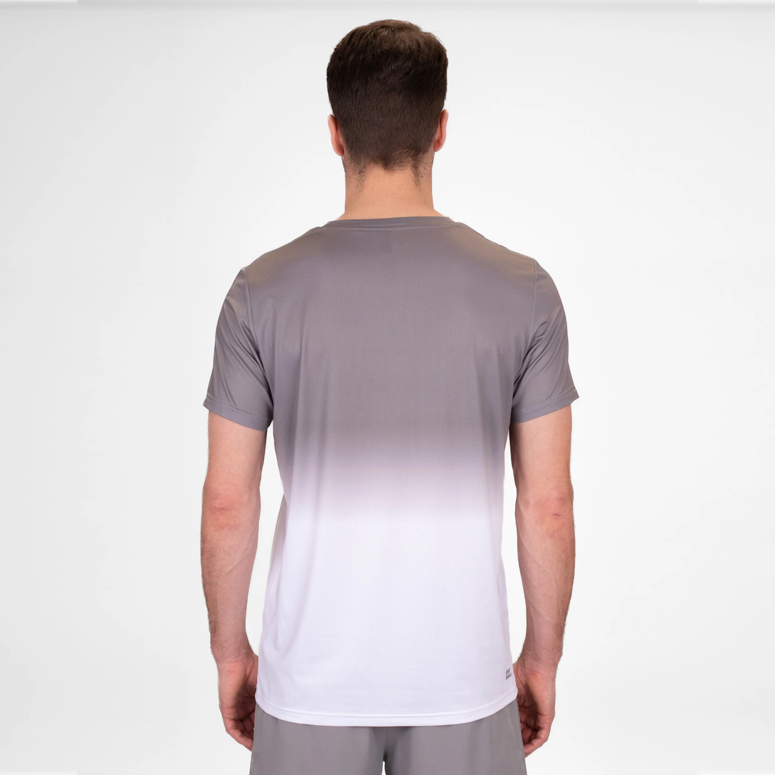 Crew Gradiant T-shirt Herrar-Grå,Vit - Image 6