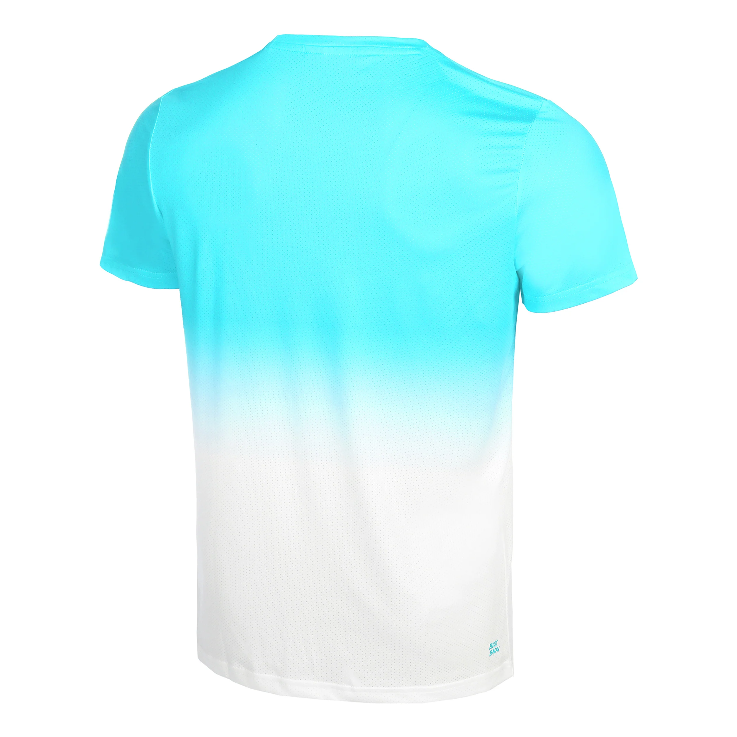 Crew Gradiant T-shirt Herrar-Turkos,Vit - Image 2