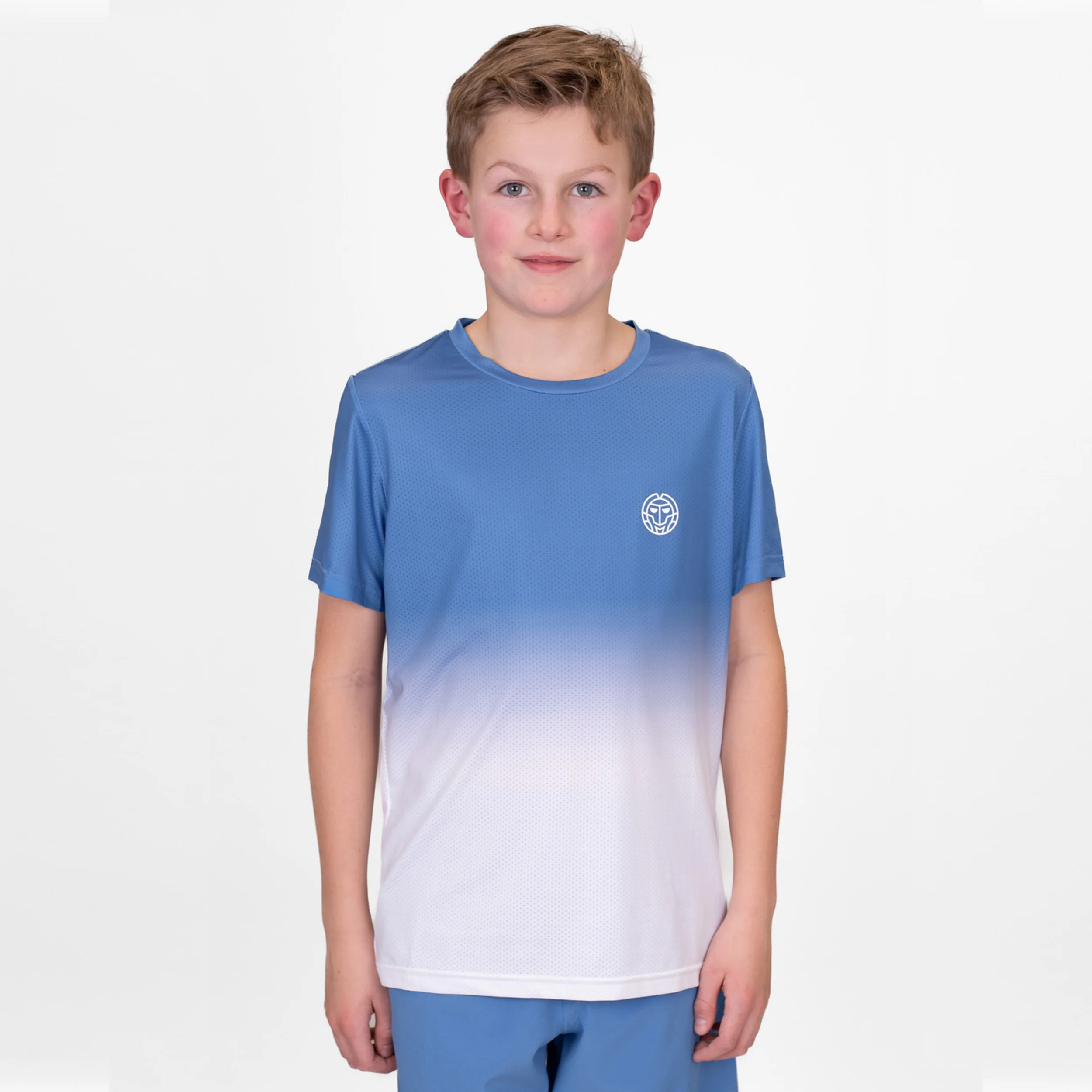 Crew Gradiant T-shirt Pojkar-Blå,Vit