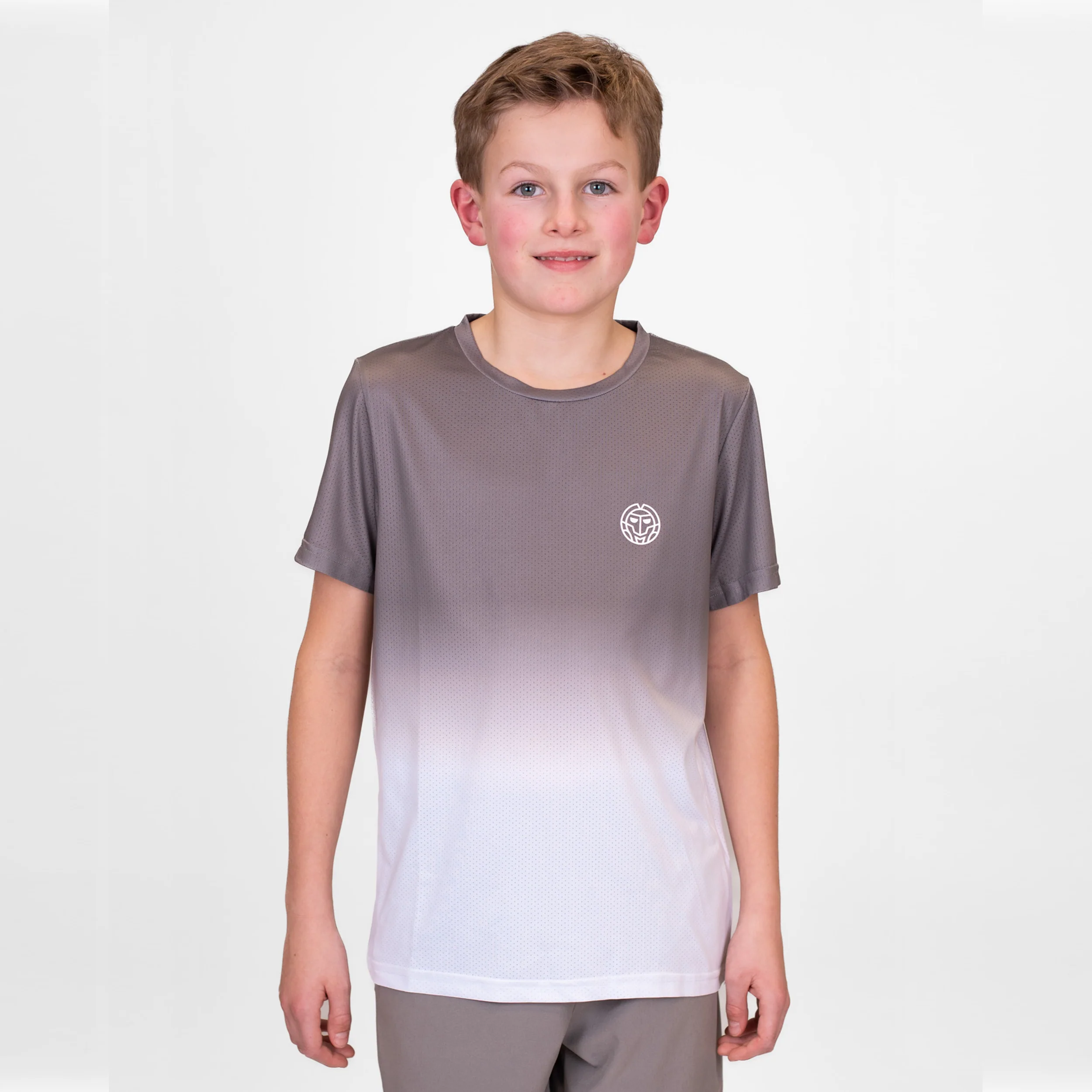 Crew Gradiant T-shirt Pojkar-Grå,Vit - Image 5