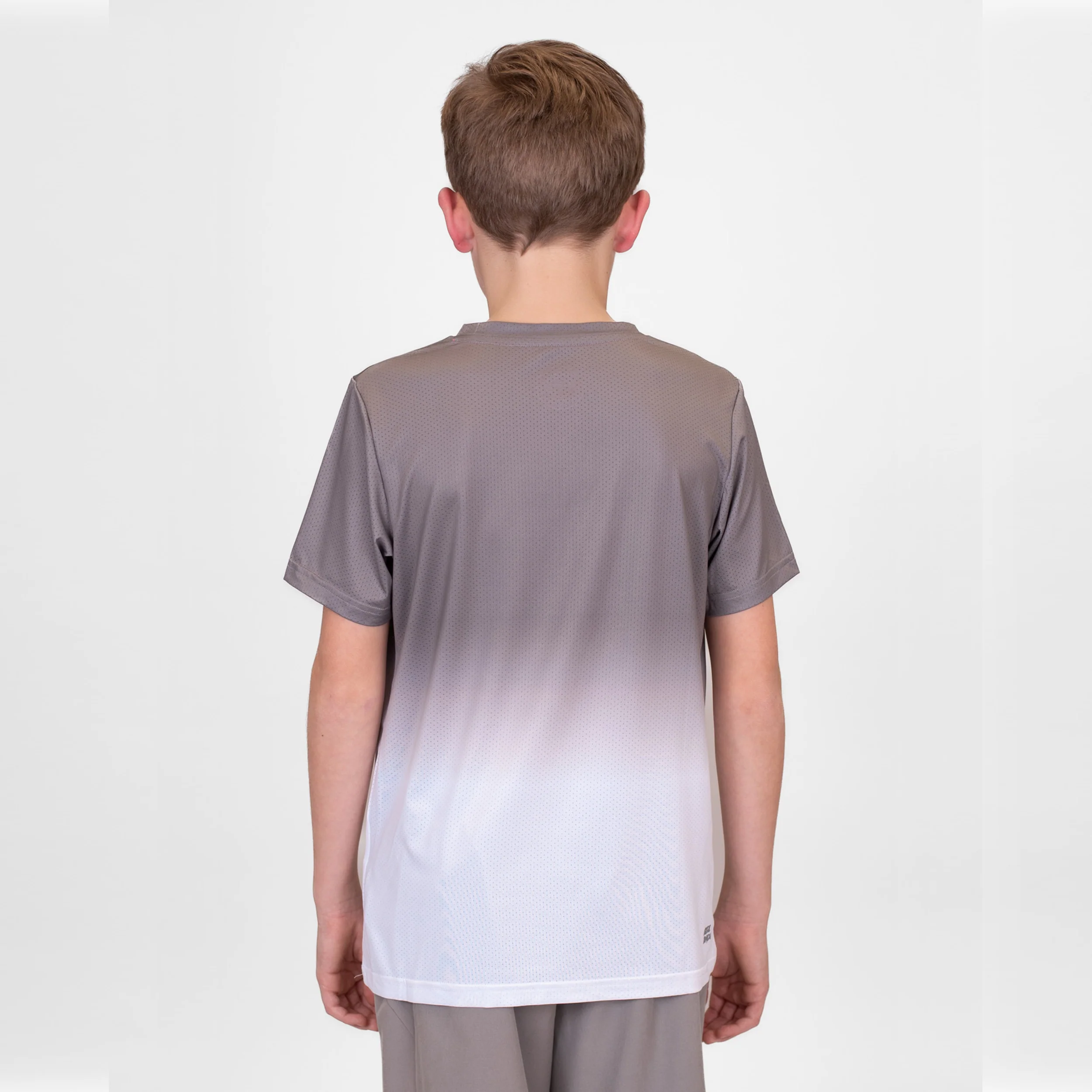 Crew Gradiant T-shirt Pojkar-Grå,Vit - Image 6