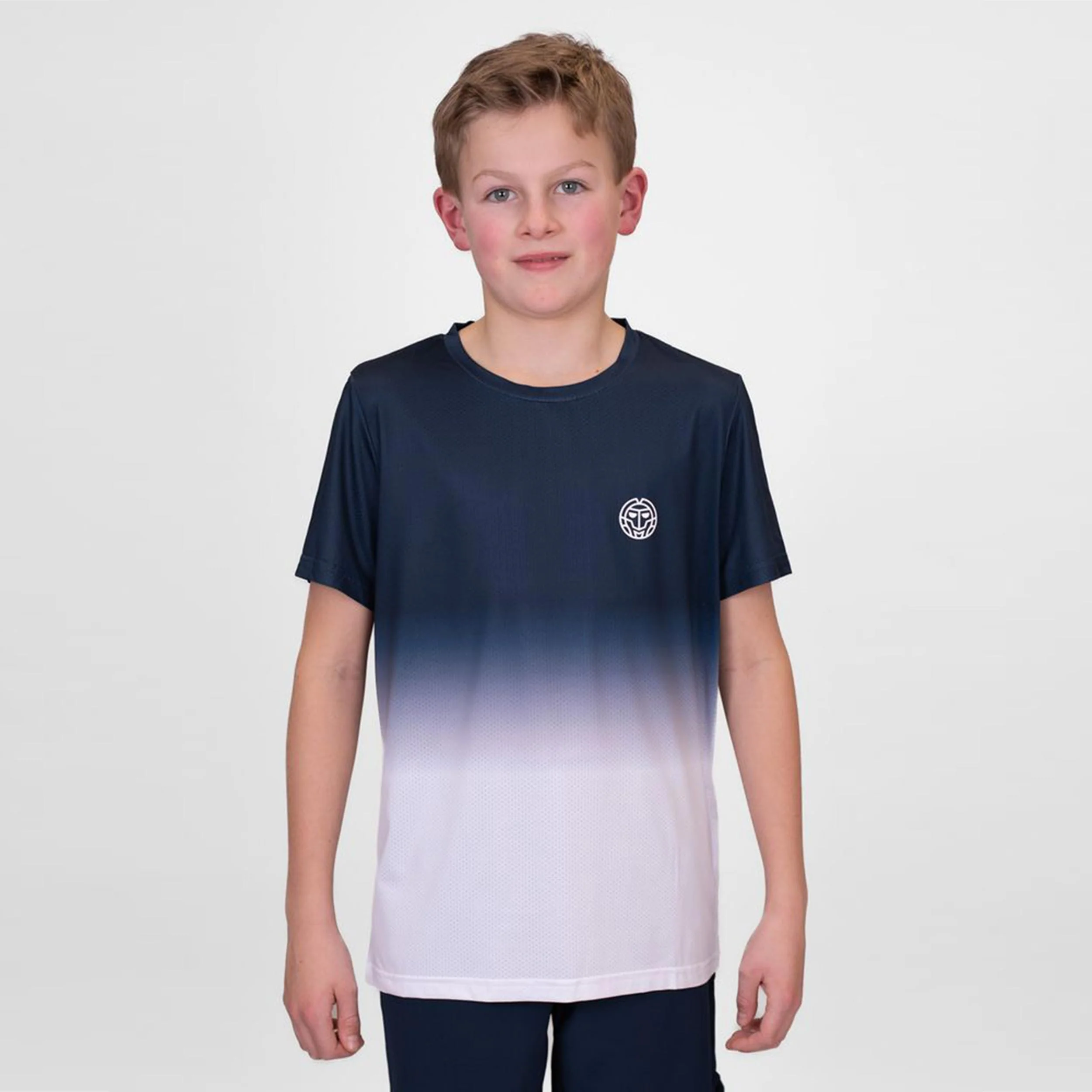 Crew Gradiant T-shirt Pojkar-Mörkblå,Vit - Image 5