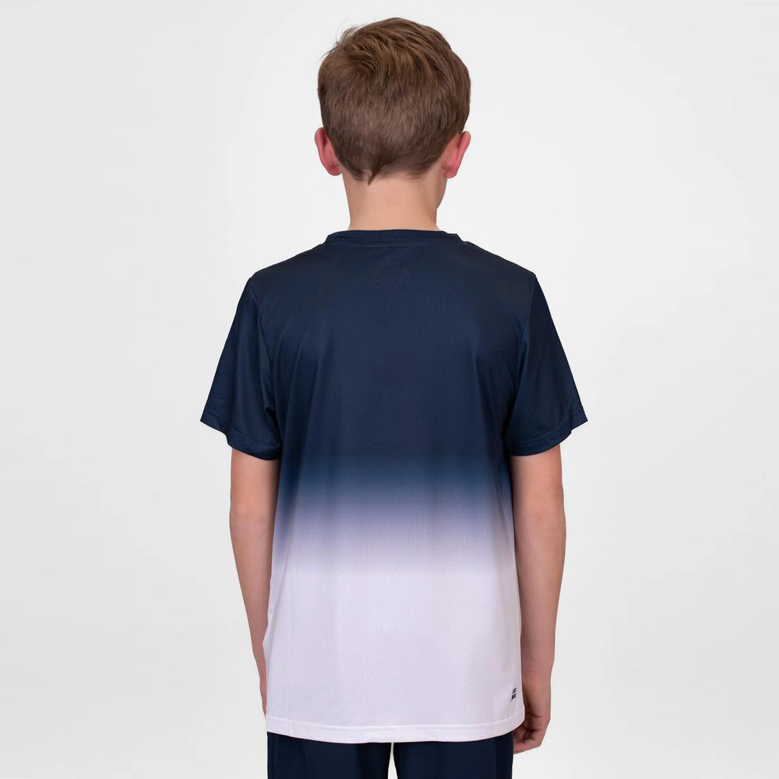 Crew Gradiant T-shirt Pojkar-Mörkblå,Vit - Image 6