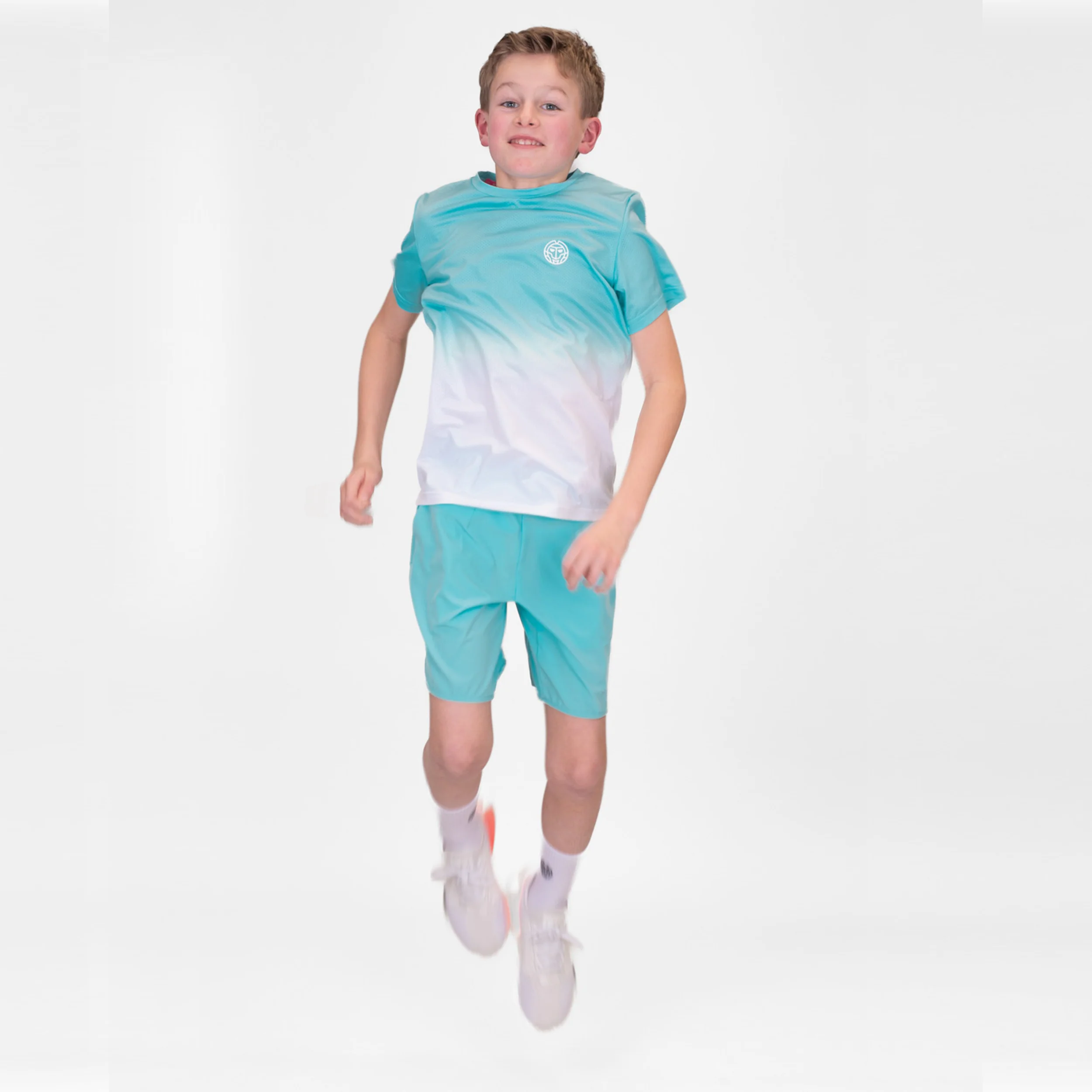 Crew Gradiant T-shirt Pojkar-Turkos,Vit - Image 7