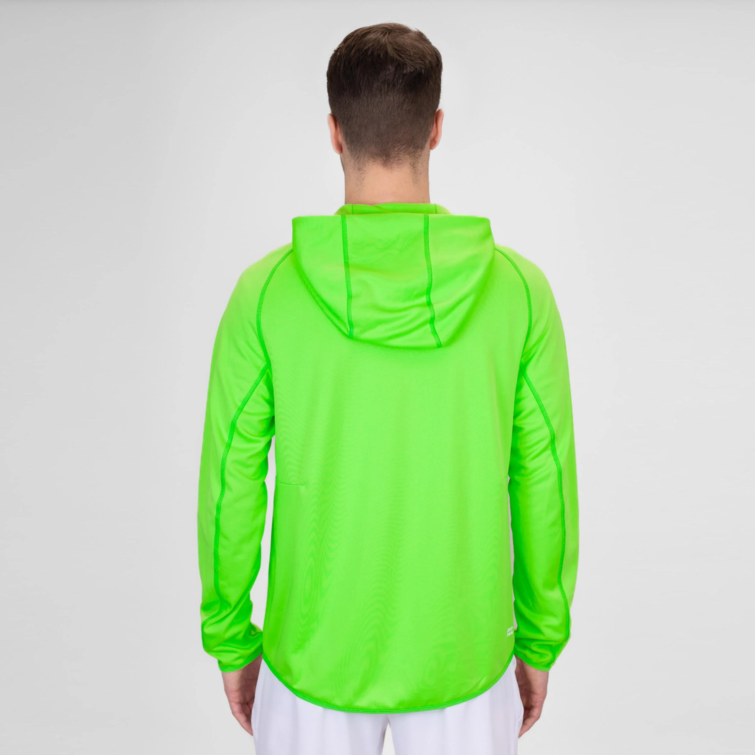Crew Hood Sweat-jacka Herrar-Neongrön - Image 2