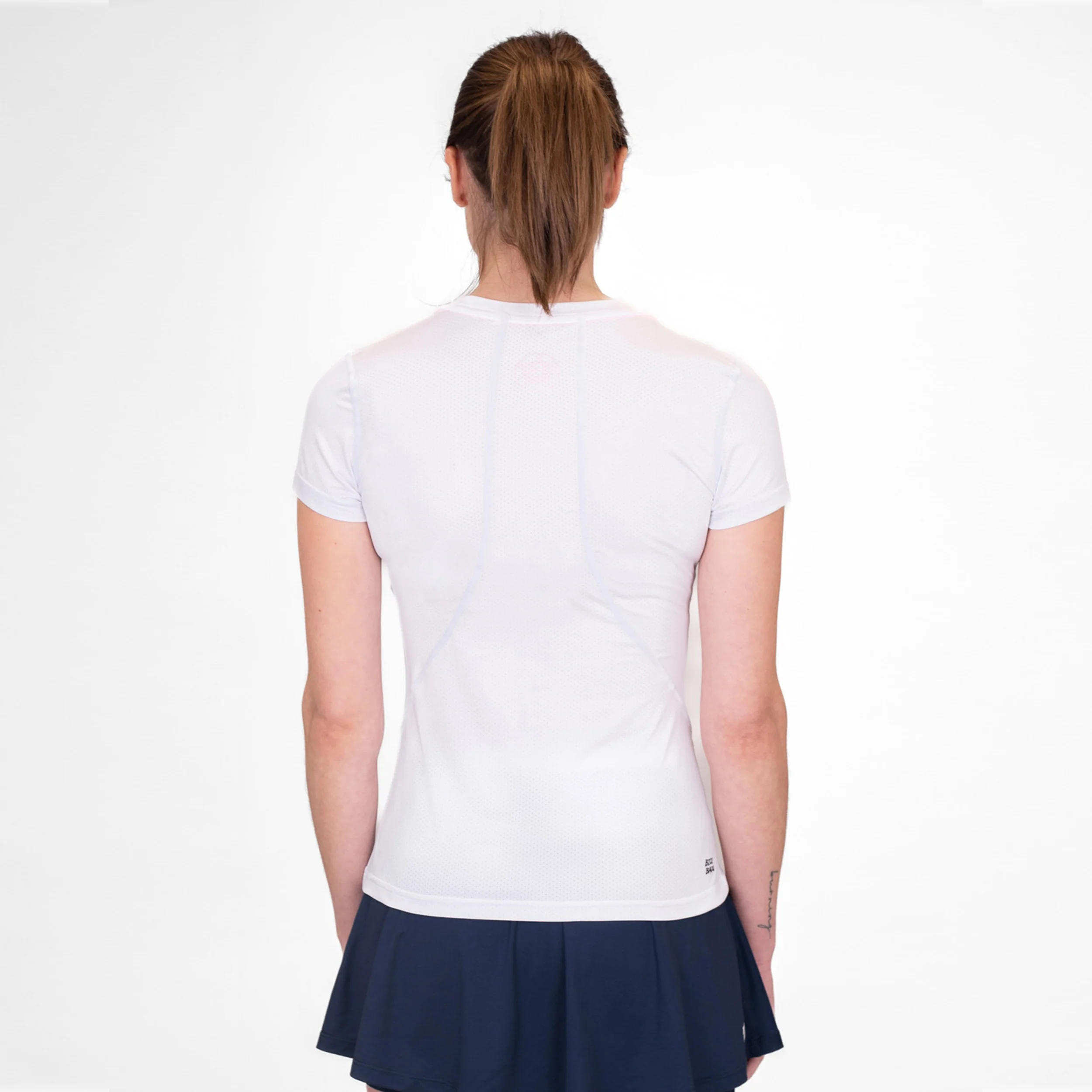 Crew T-shirt Damer-Vit - Image 2
