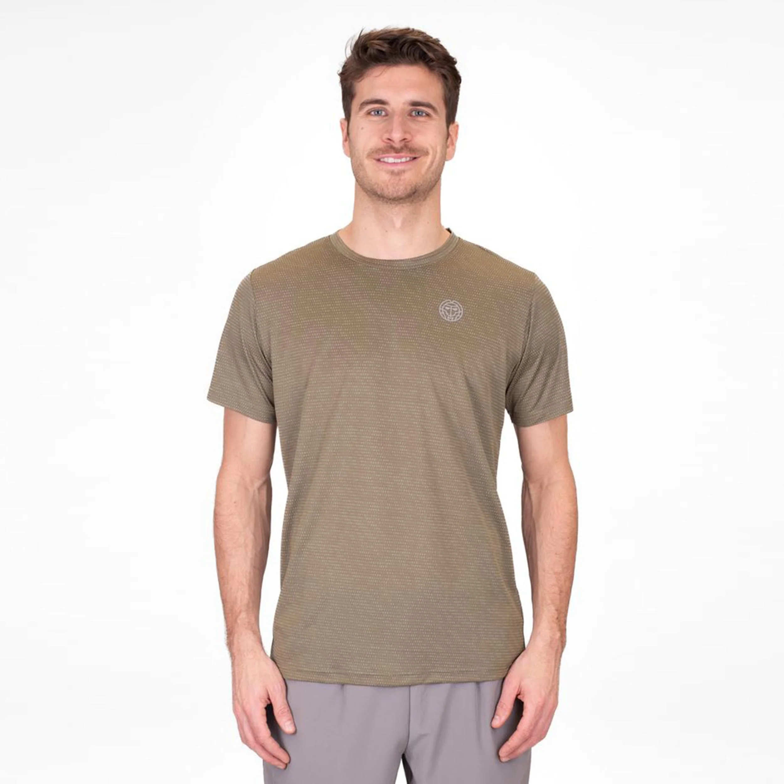 Crew Two Colored T-shirt Herrar-Oliv