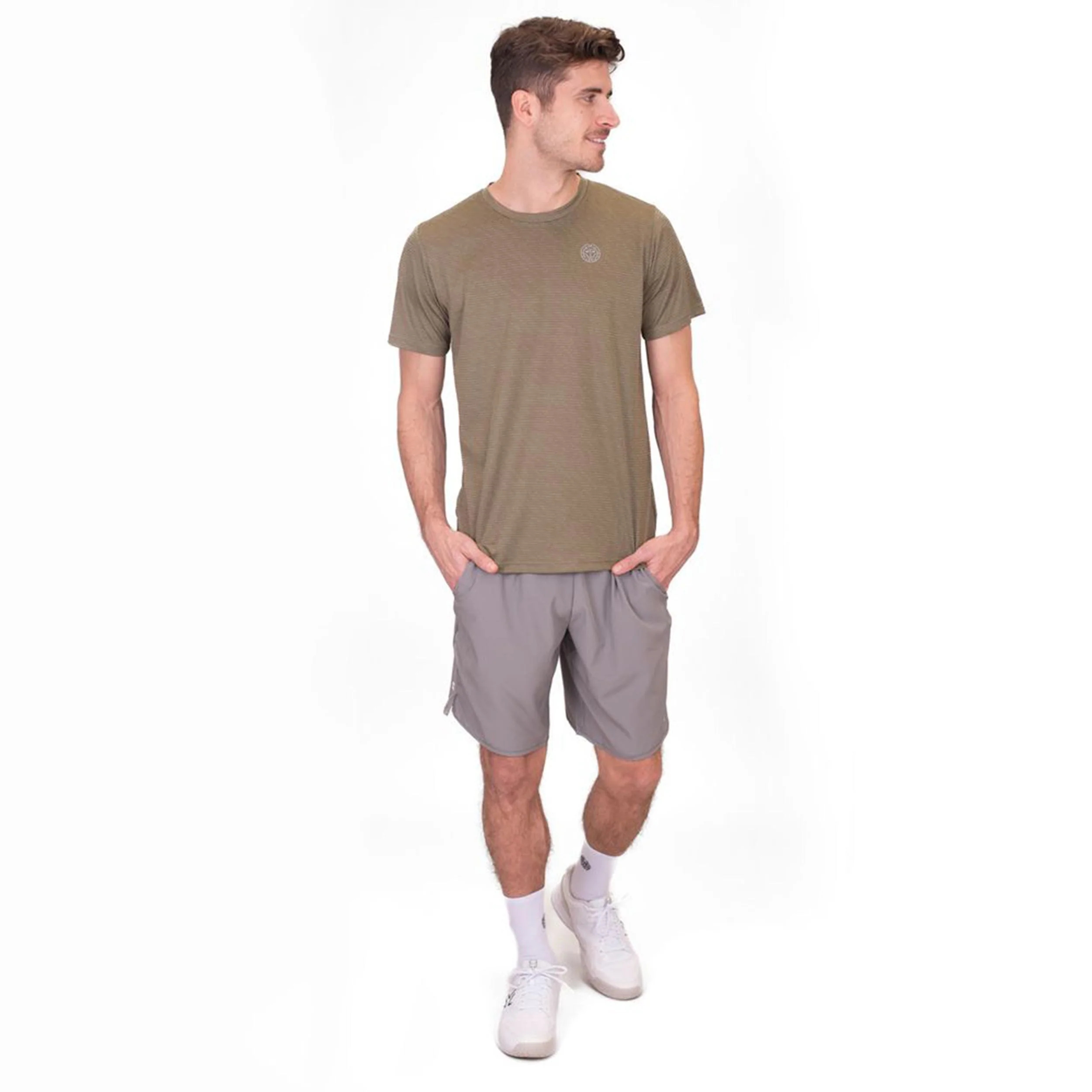 Crew Two Colored T-shirt Herrar-Oliv - Image 6