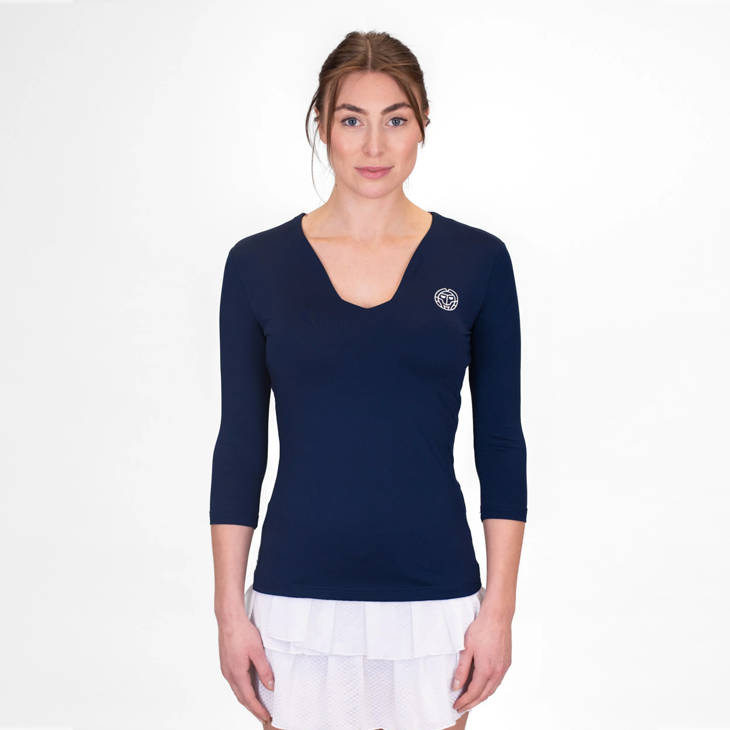 Crew V-Neck Långärmat Damer-Mörkblå - Image 5