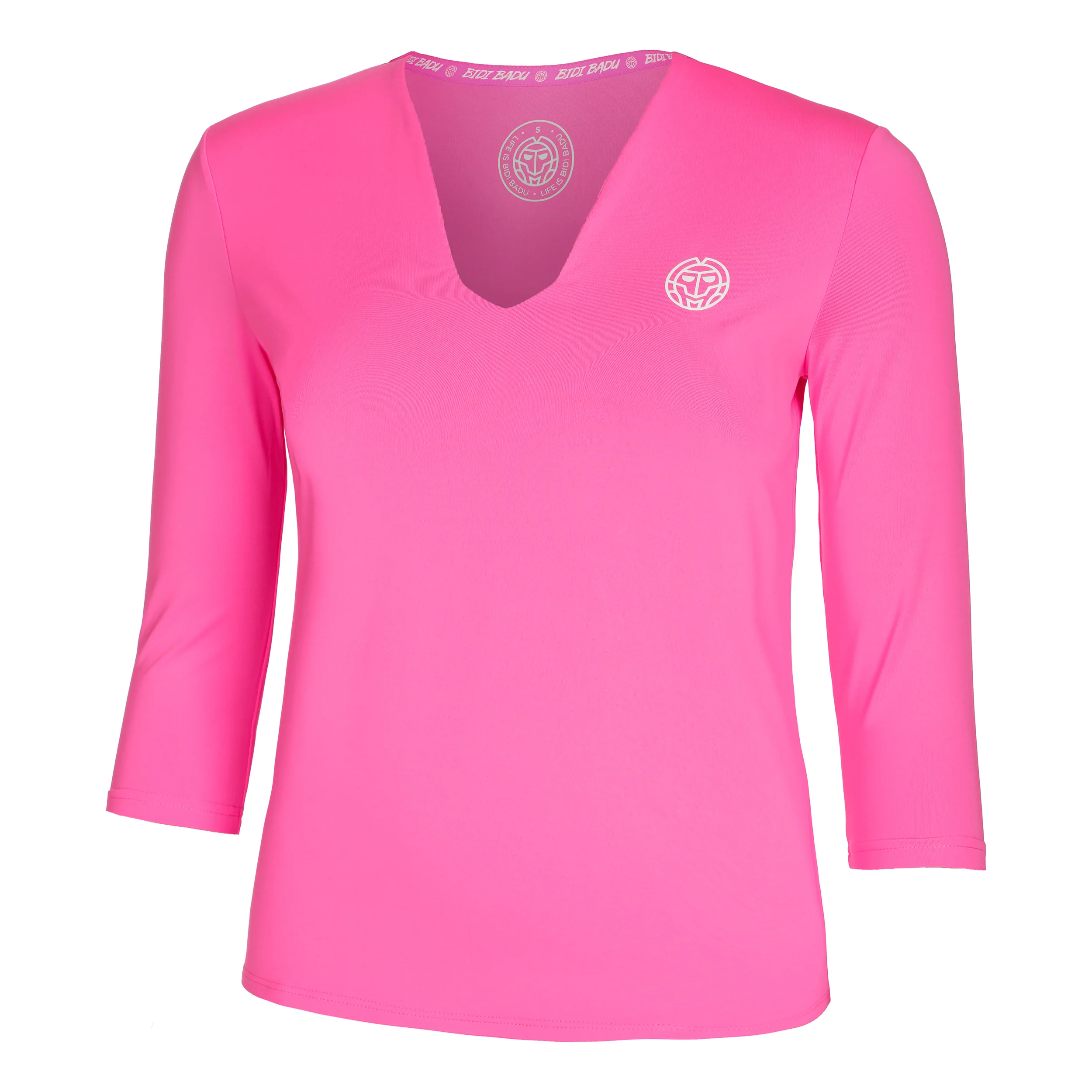 Crew V-Neck Långärmat Damer-Pink