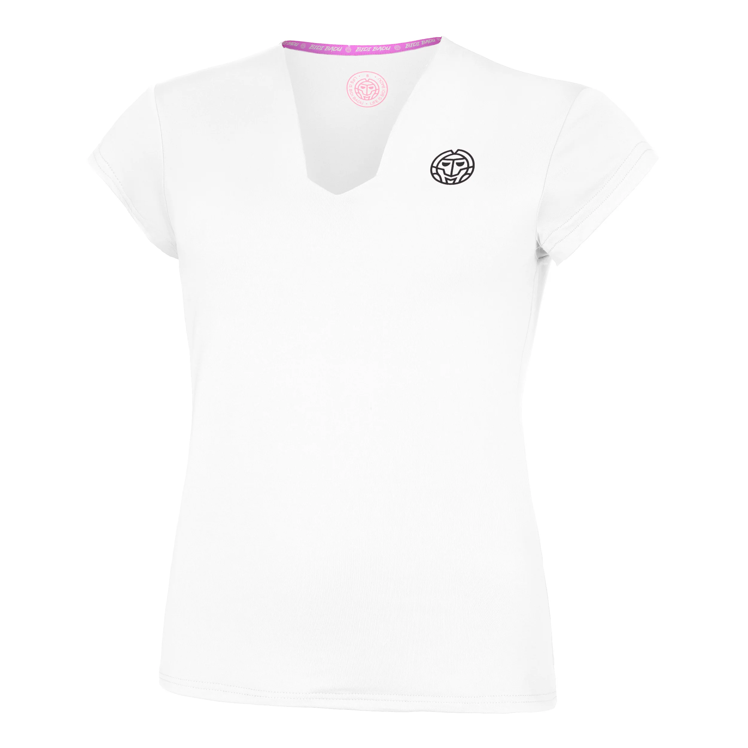Crew V-Neck T-shirt Damer-Vit