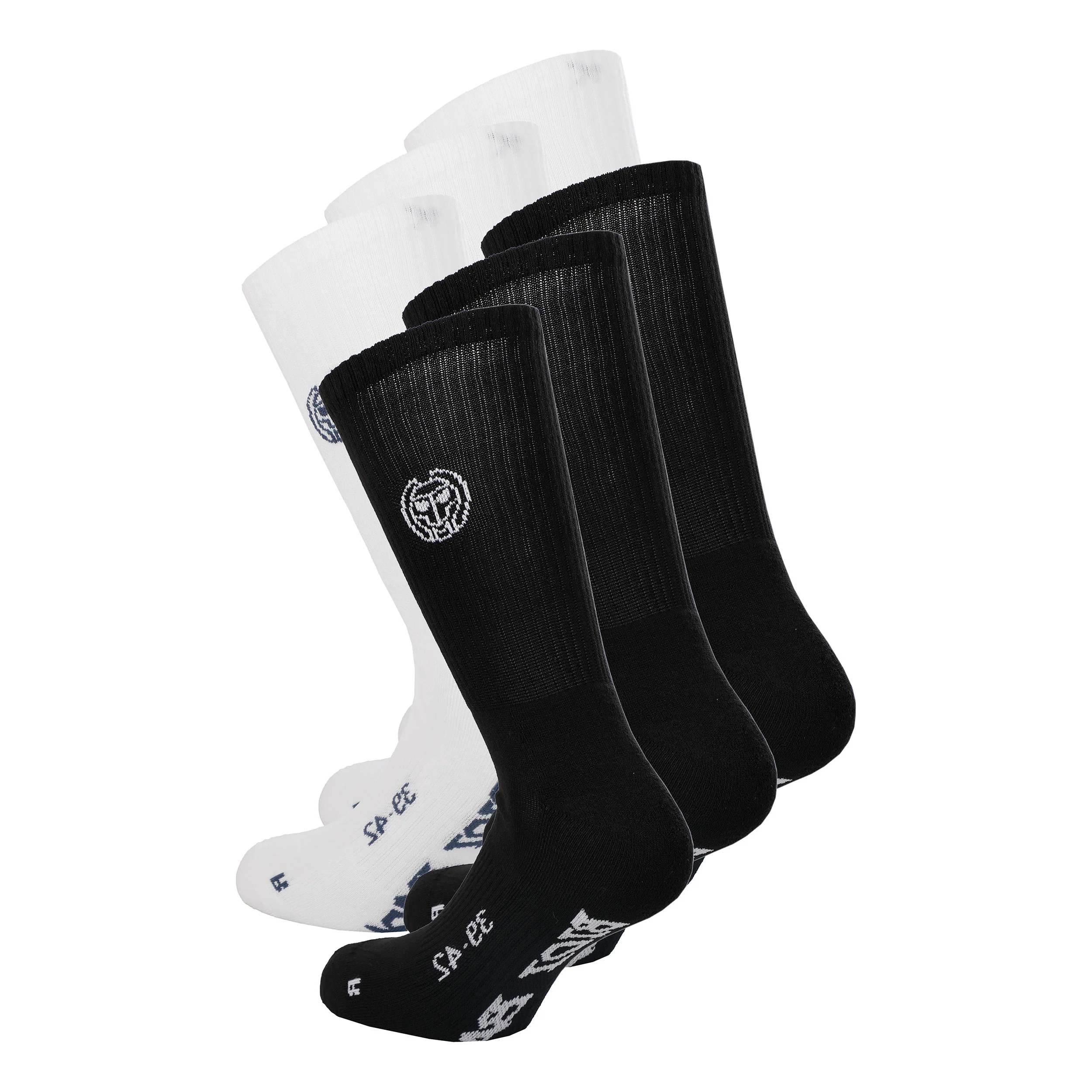 Don Carlito XXL Crew Move Sportstrumpor 6-pack-Svart,Vit - Image 2