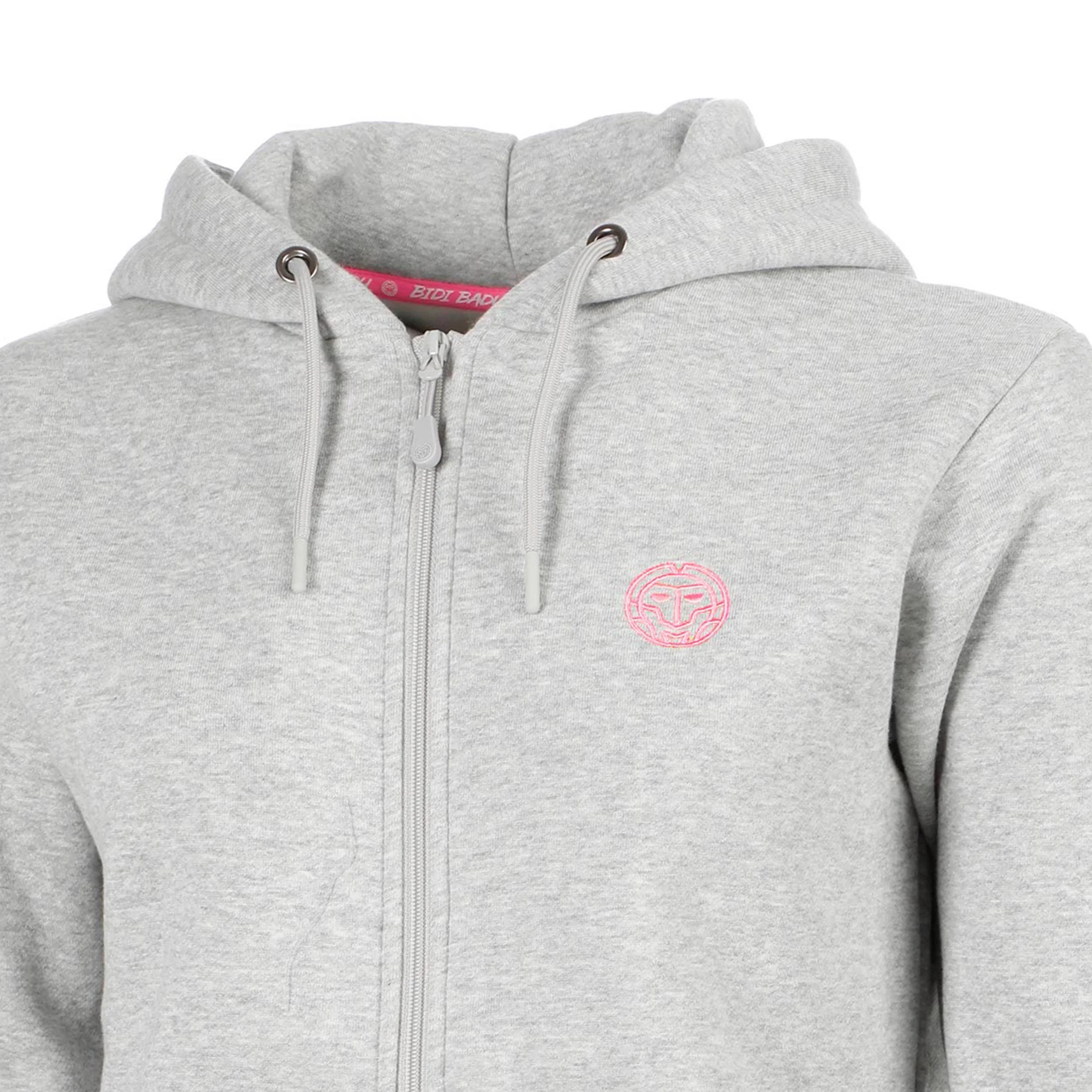 Hey Laguna Logo Zip Huvtröja Damer-ljusgrå - Image 4