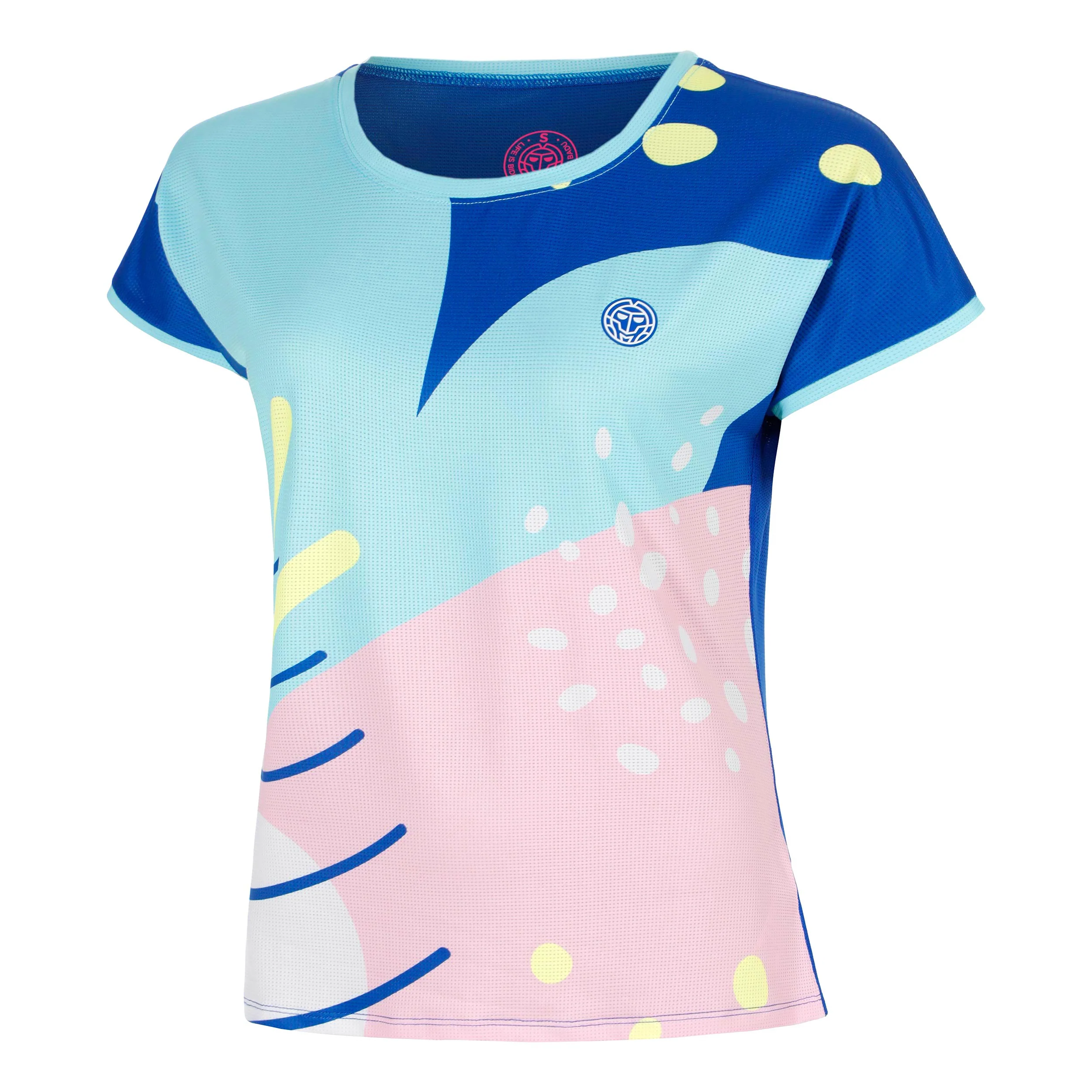 Hey Laguna T-shirt Damer-blå, flerfärgad