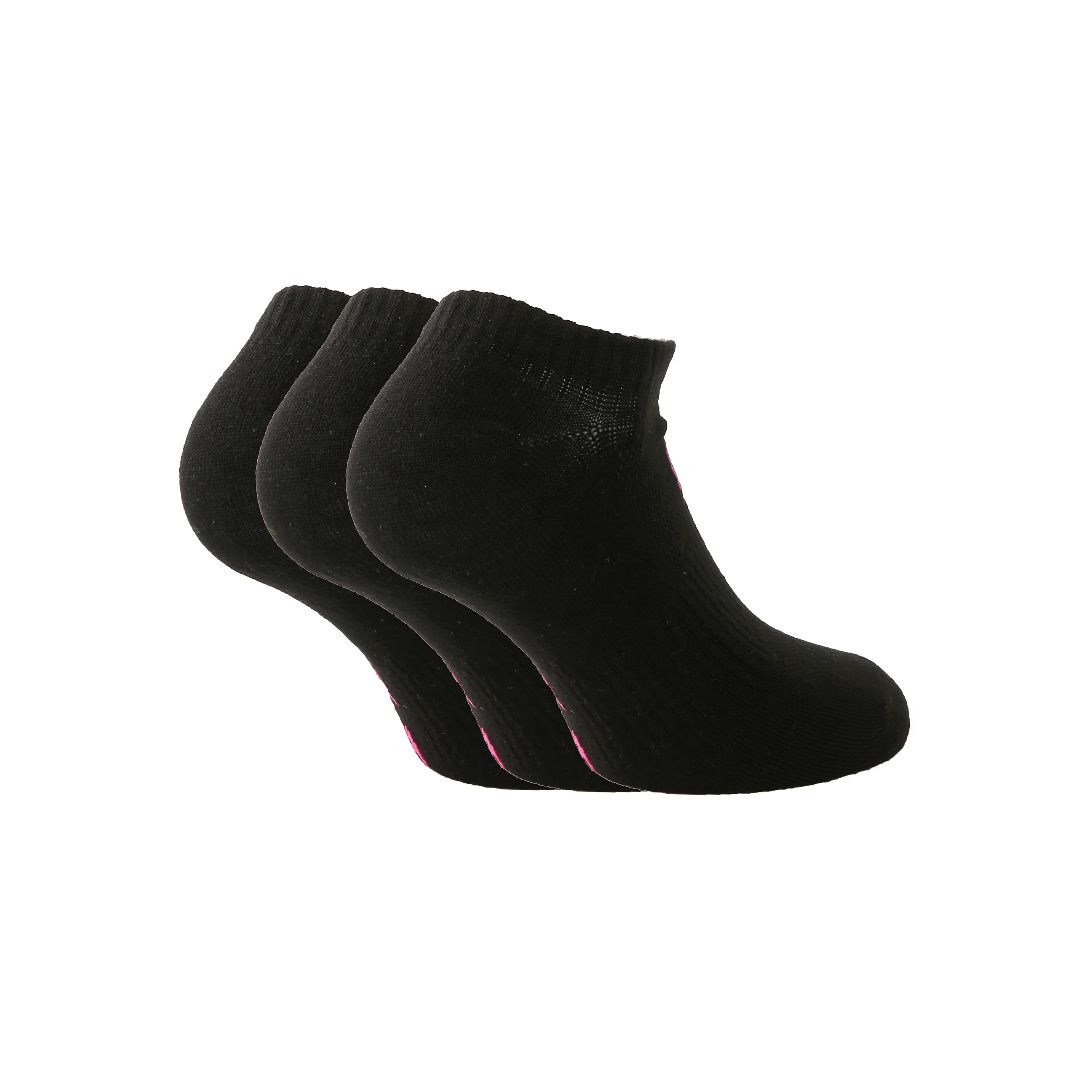 Karli Tech No-Show Sportstrumpor 3-pack-Svart,Pink - Image 2