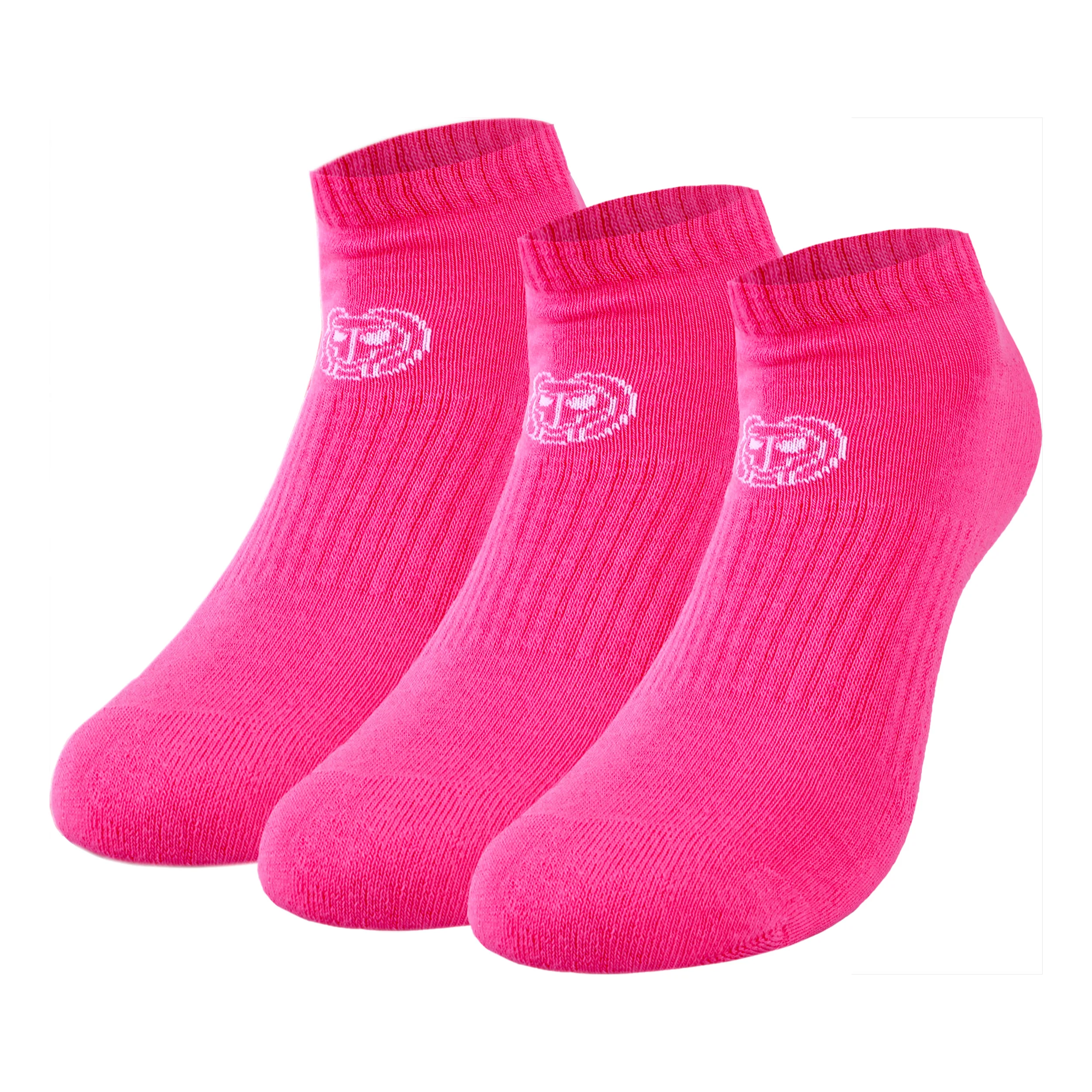 Leana No Show Tech Sportstrumpor 3-pack Damer-Pink,Vit