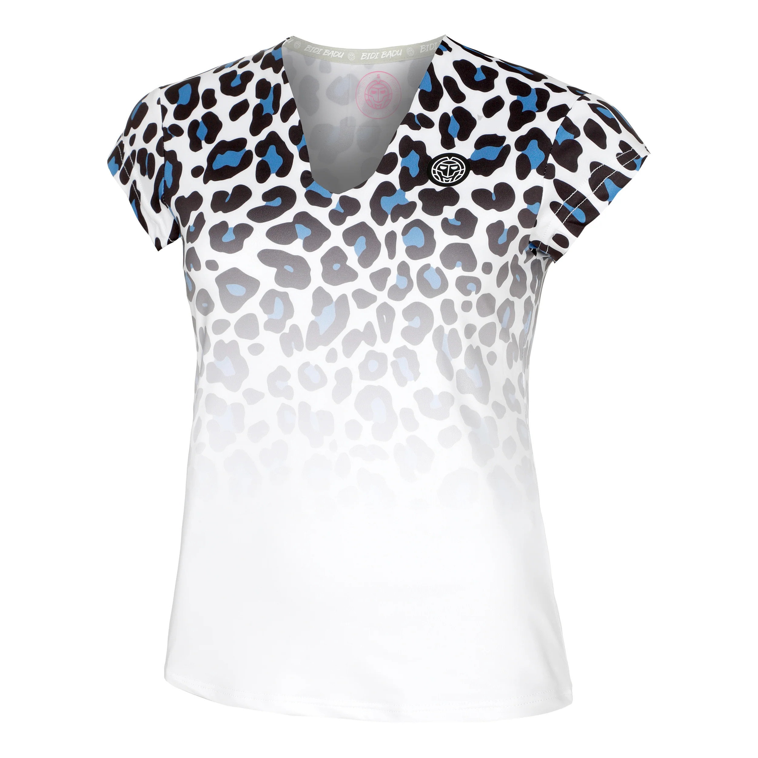 Leoparty Styles V-Neck T-shirt Damer-Vit,Svart