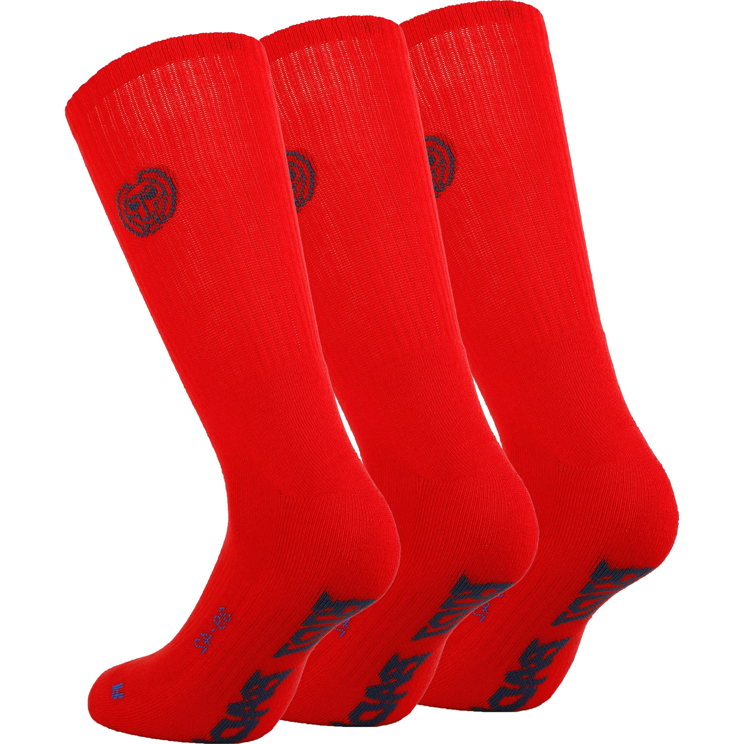 Matayo Crew Tech Sportstrumpor 3-pack Herrar-Ljusröd,Blå - Image 2