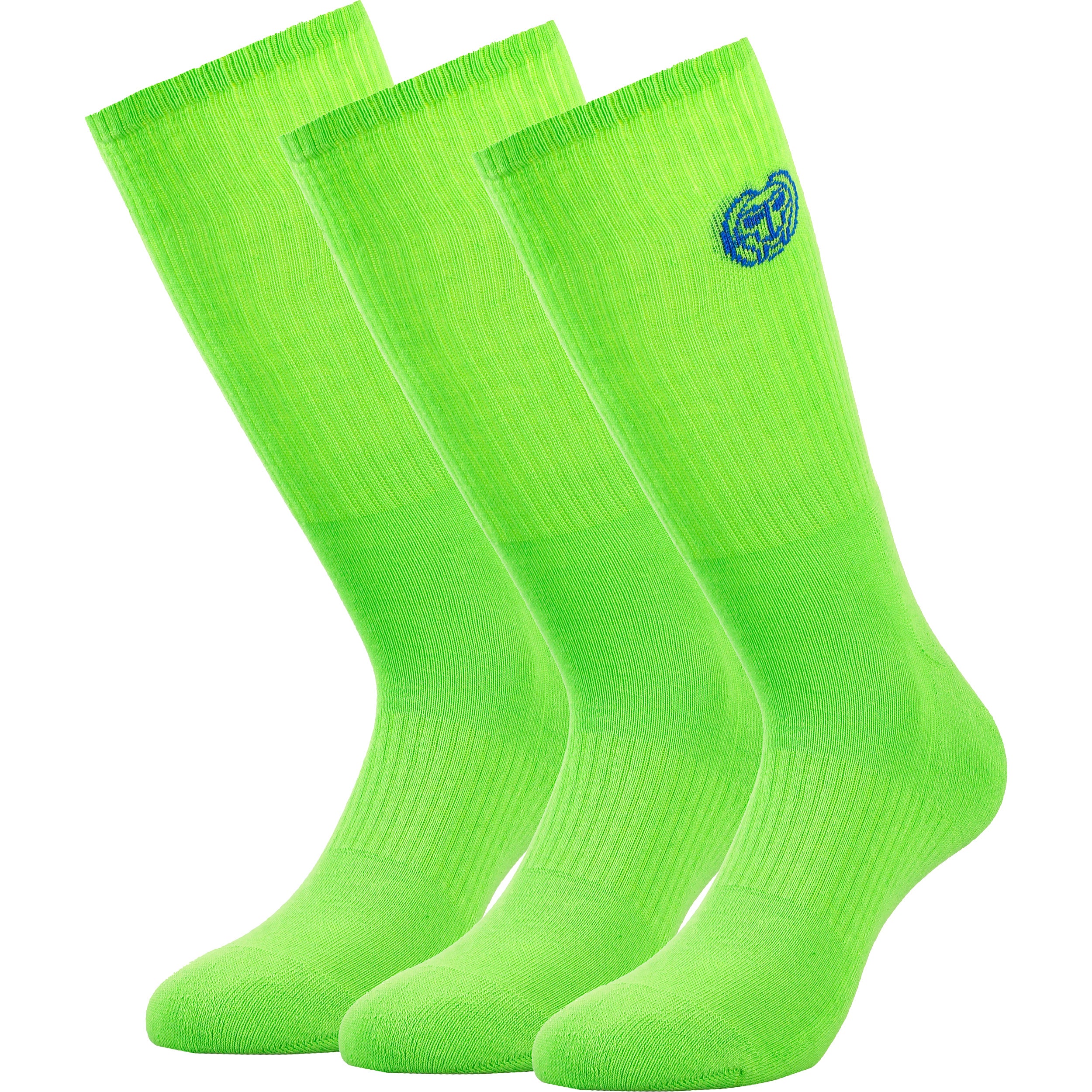 Matayo Crew Tech Sportstrumpor 3-pack Herrar-Neongrön,Blå
