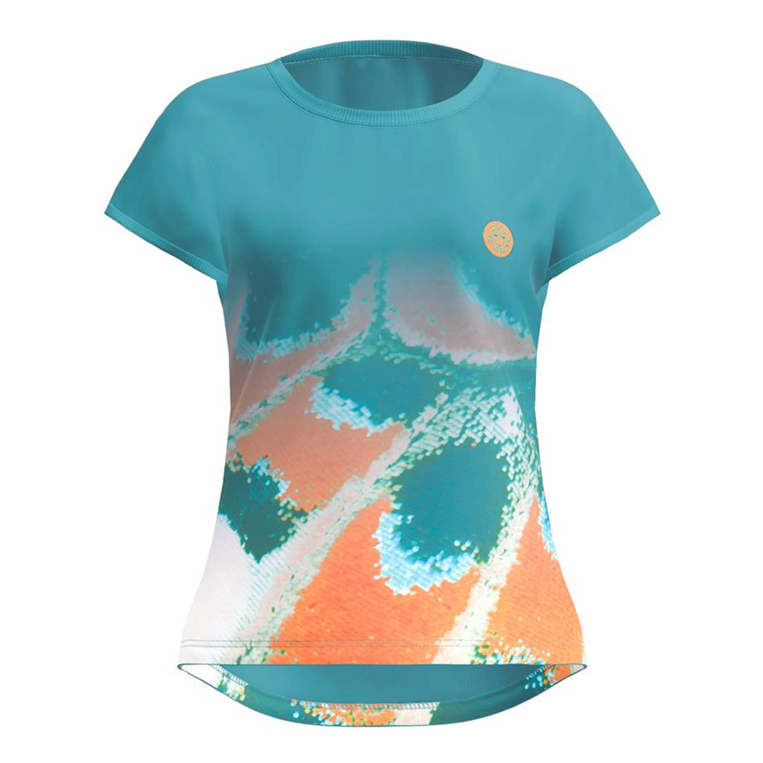 Melbourne 2025 T-shirt Damer-Petrol,Orange