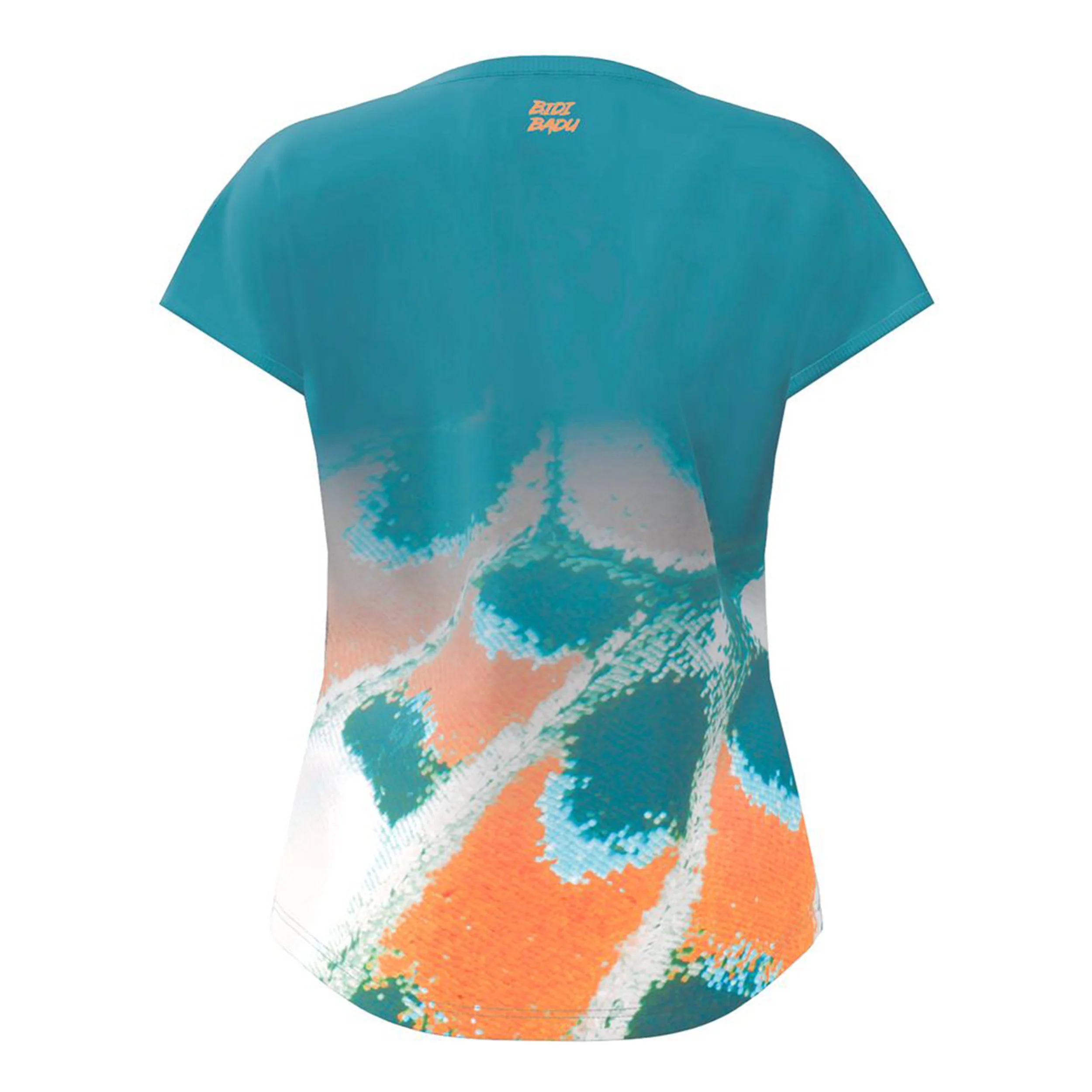 Melbourne 2025 T-shirt Damer-Petrol,Orange - Image 2