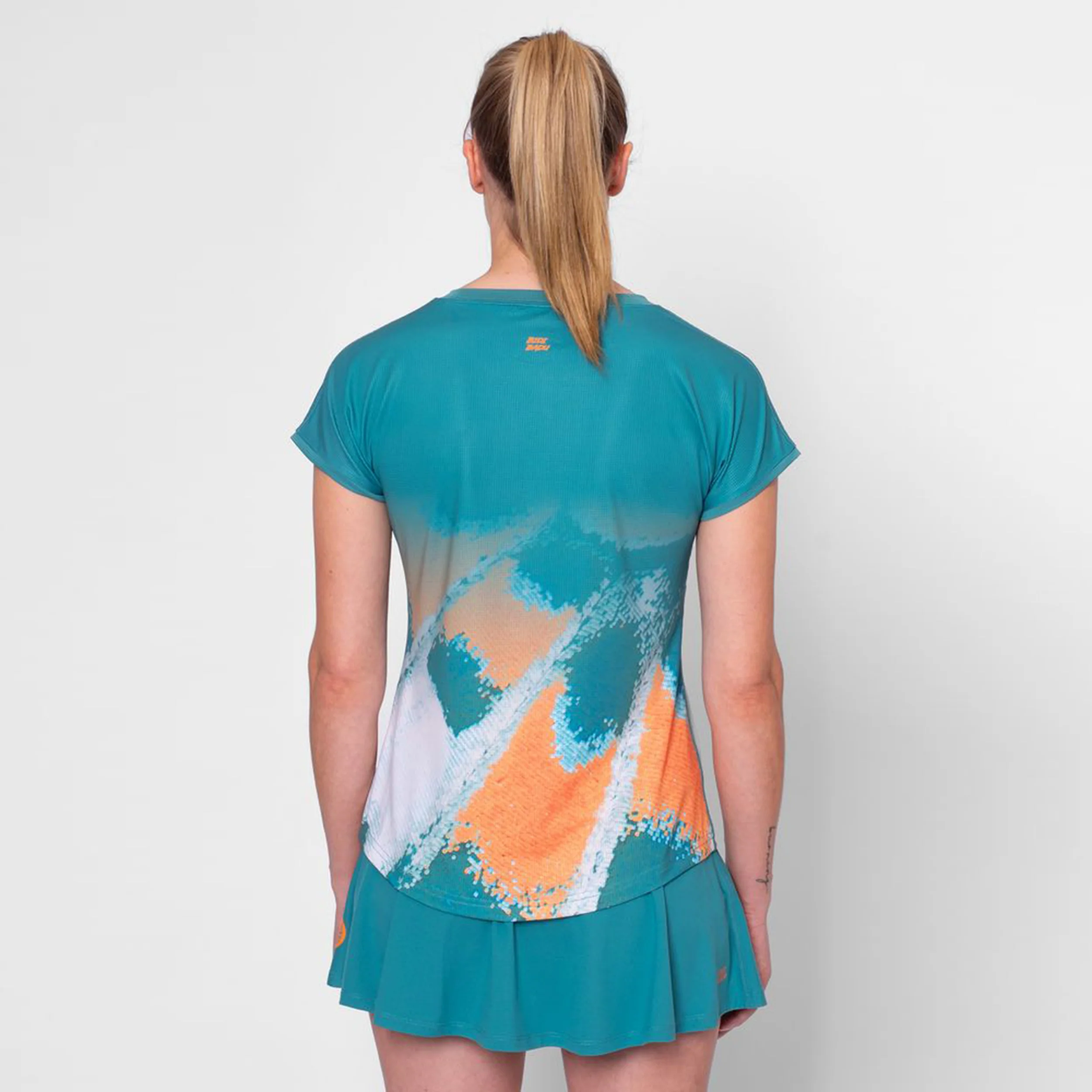 Melbourne 2025 T-shirt Damer-Petrol,Orange - Image 4
