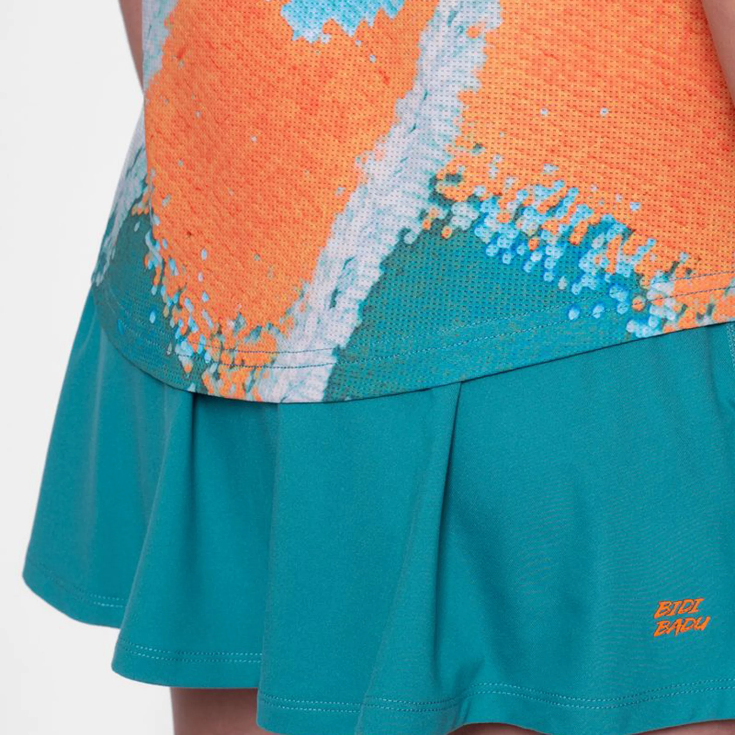 Melbourne 2025 T-shirt Damer-Petrol,Orange - Image 7