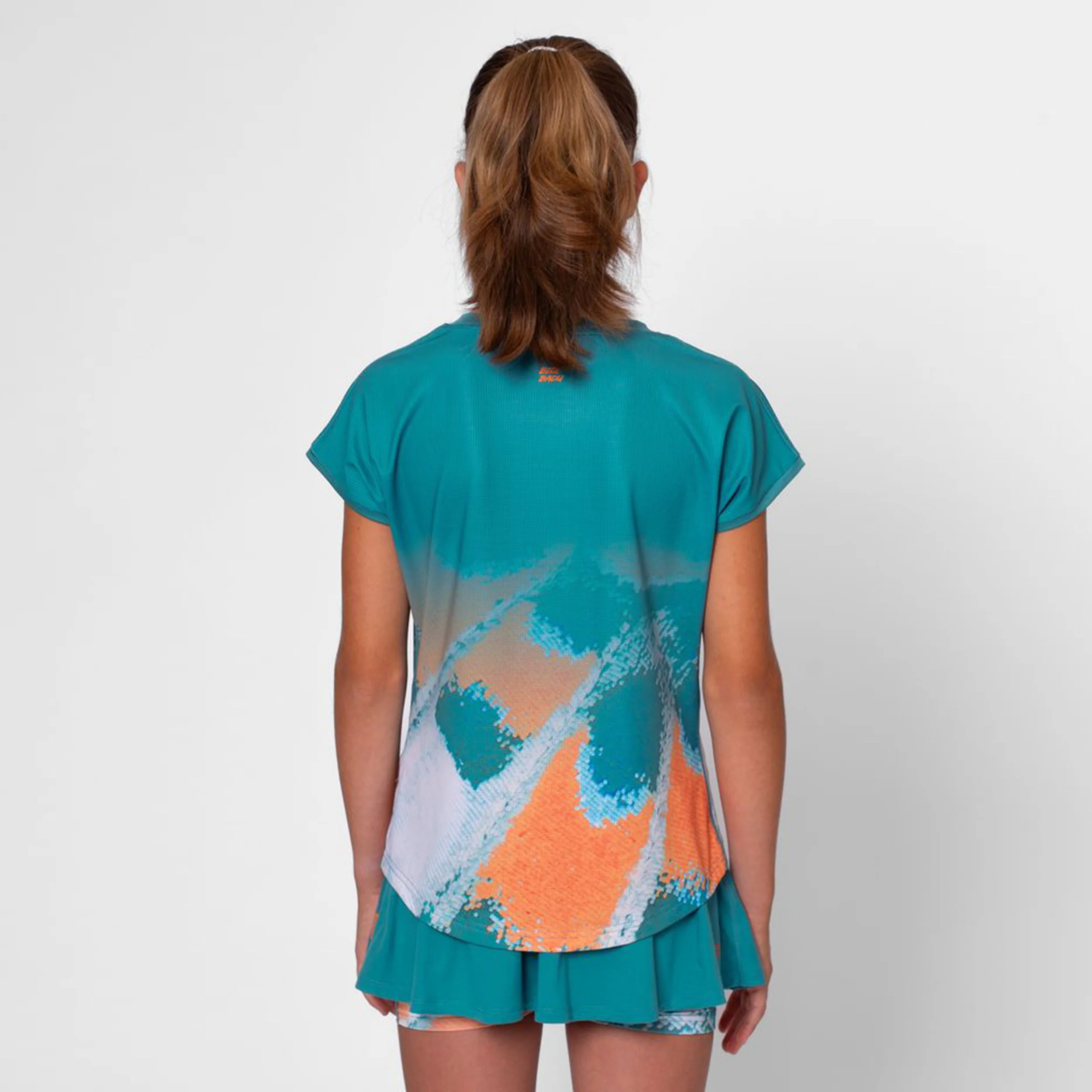 Melbourne 2025 T-shirt Flickor-Petrol,Orange - Image 4