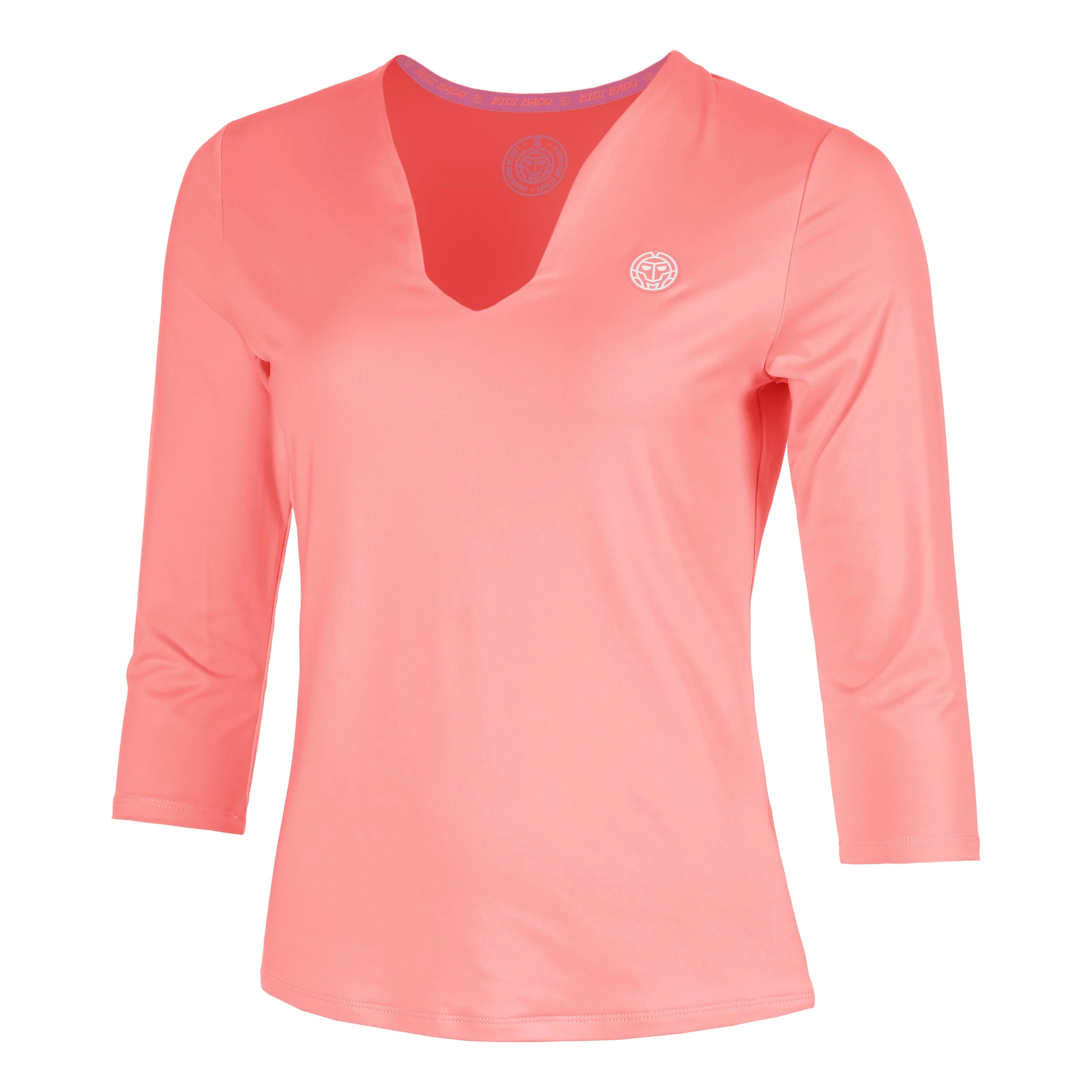 Out of Control V-Neck Långärmat Damer-pink, vit