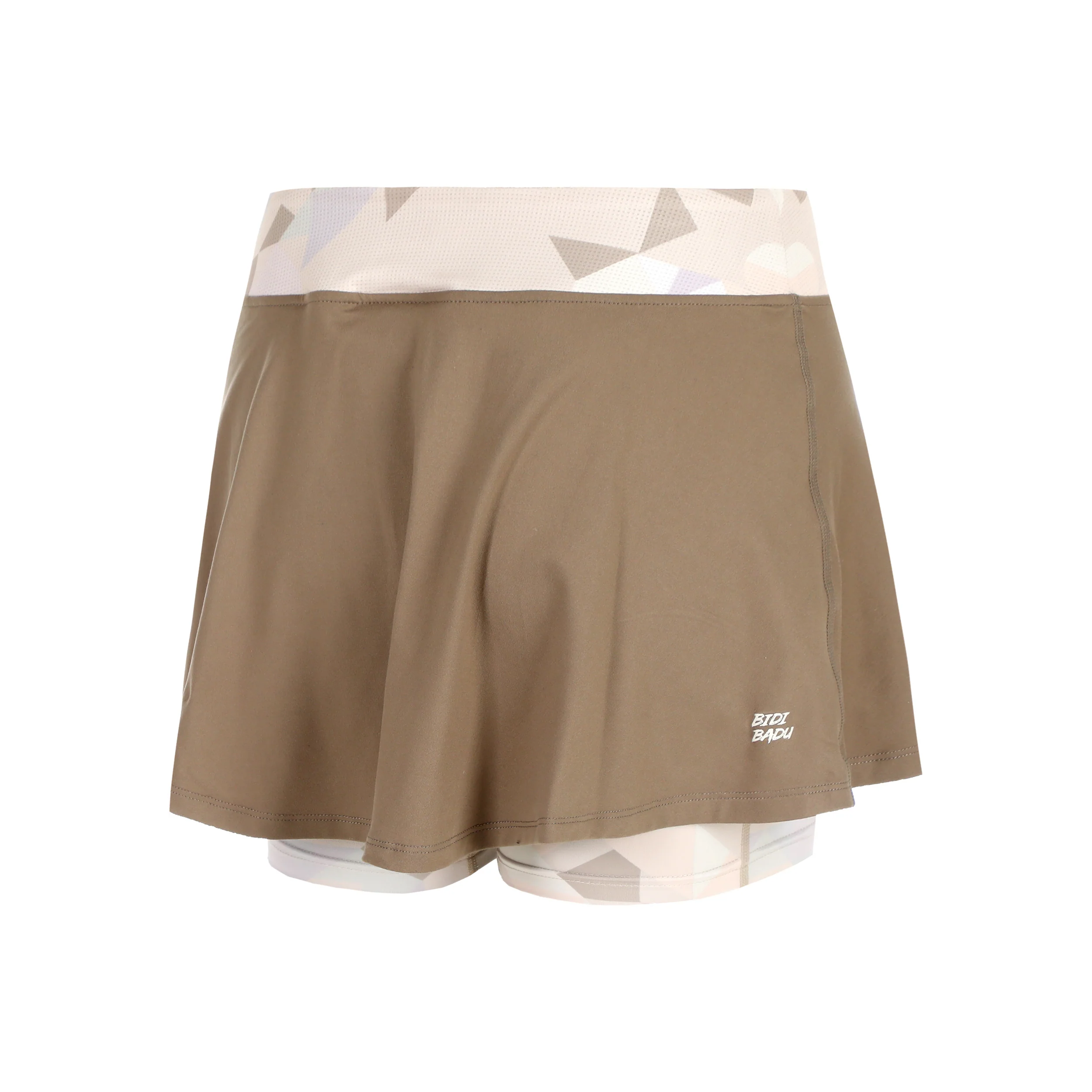 Paris 2025 Printed Wavy Kjol Damer-Brun,Beige - Image 2
