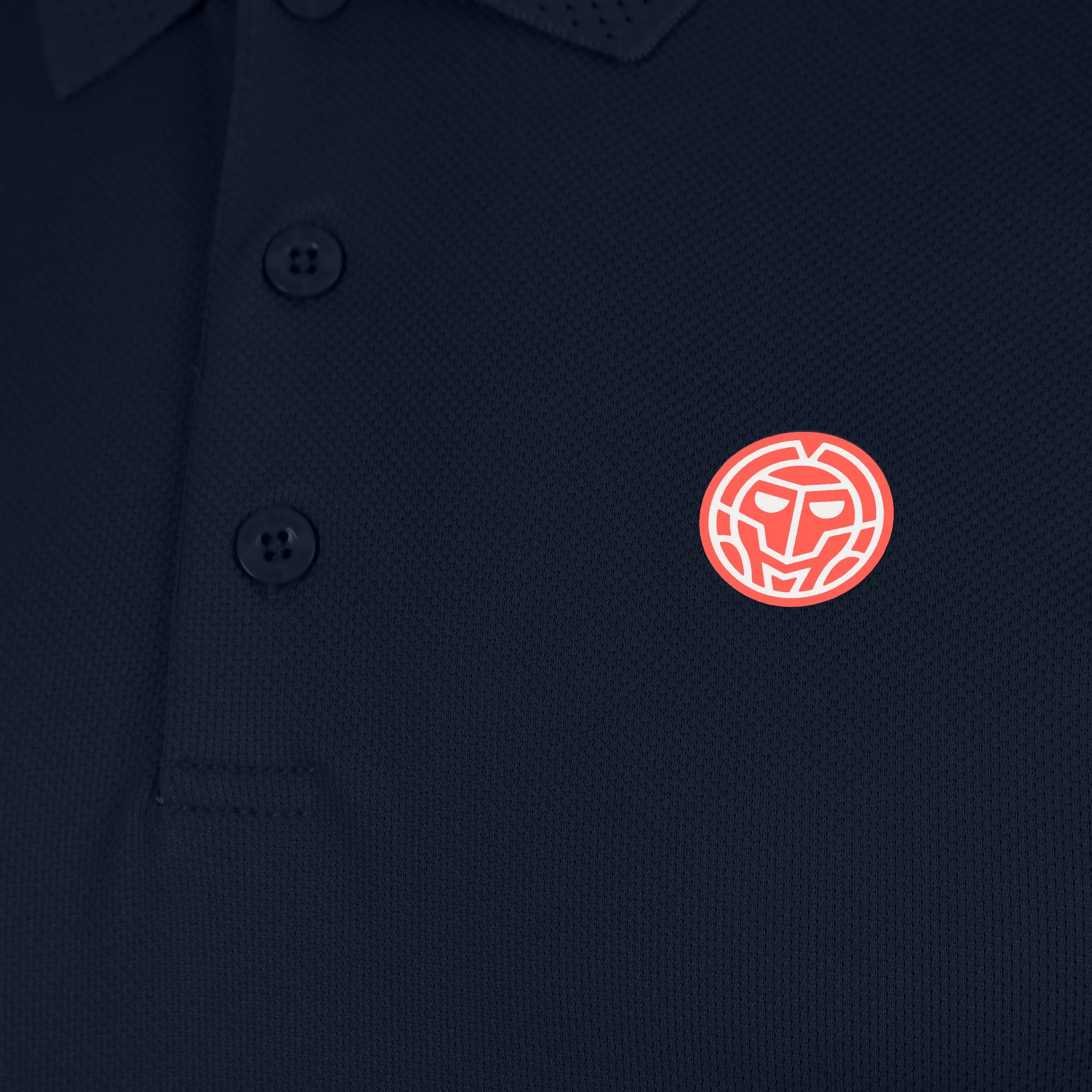 Solid Polo Herrar - mörkblå - Image 3