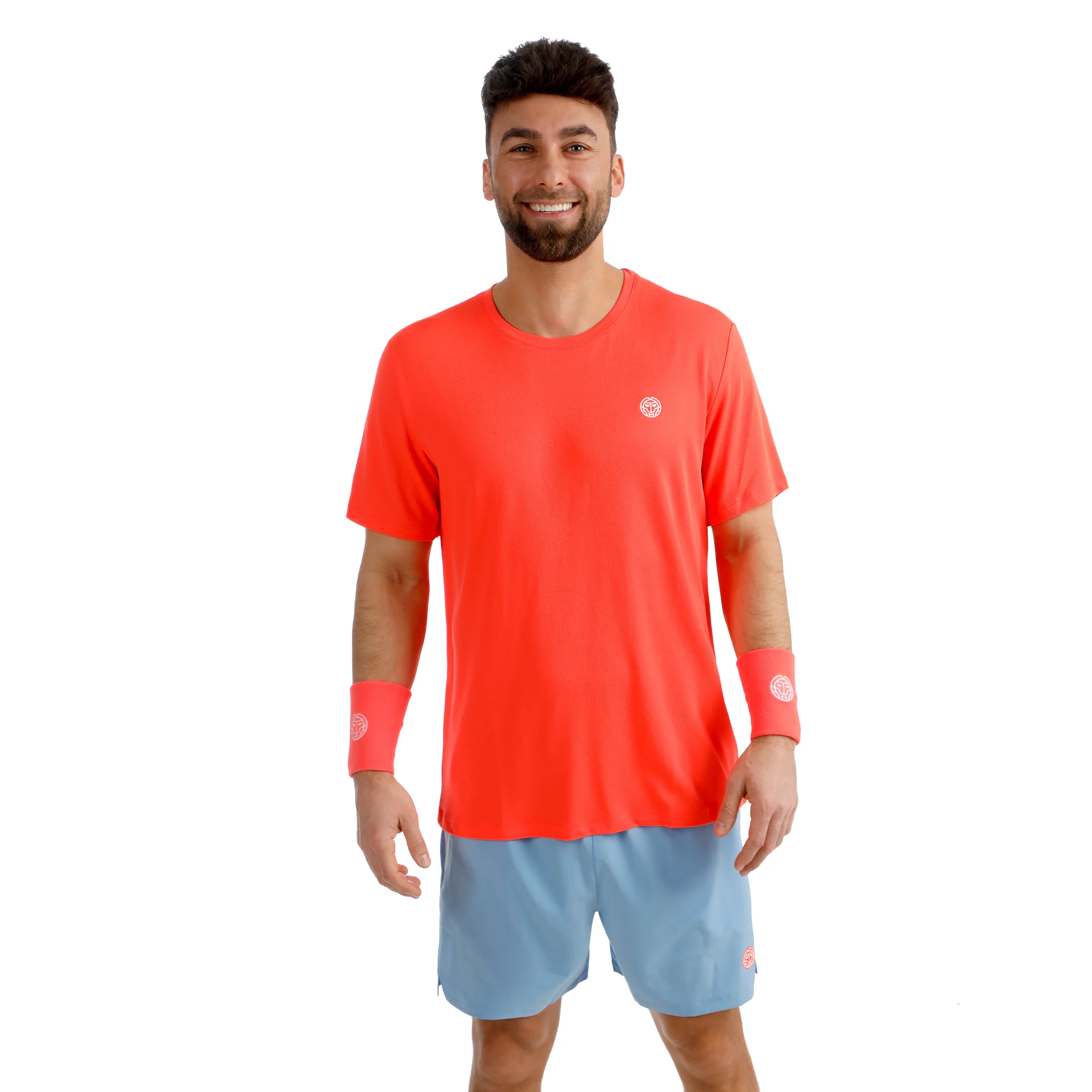 Solid T-shirt Herrar-korall - Image 4