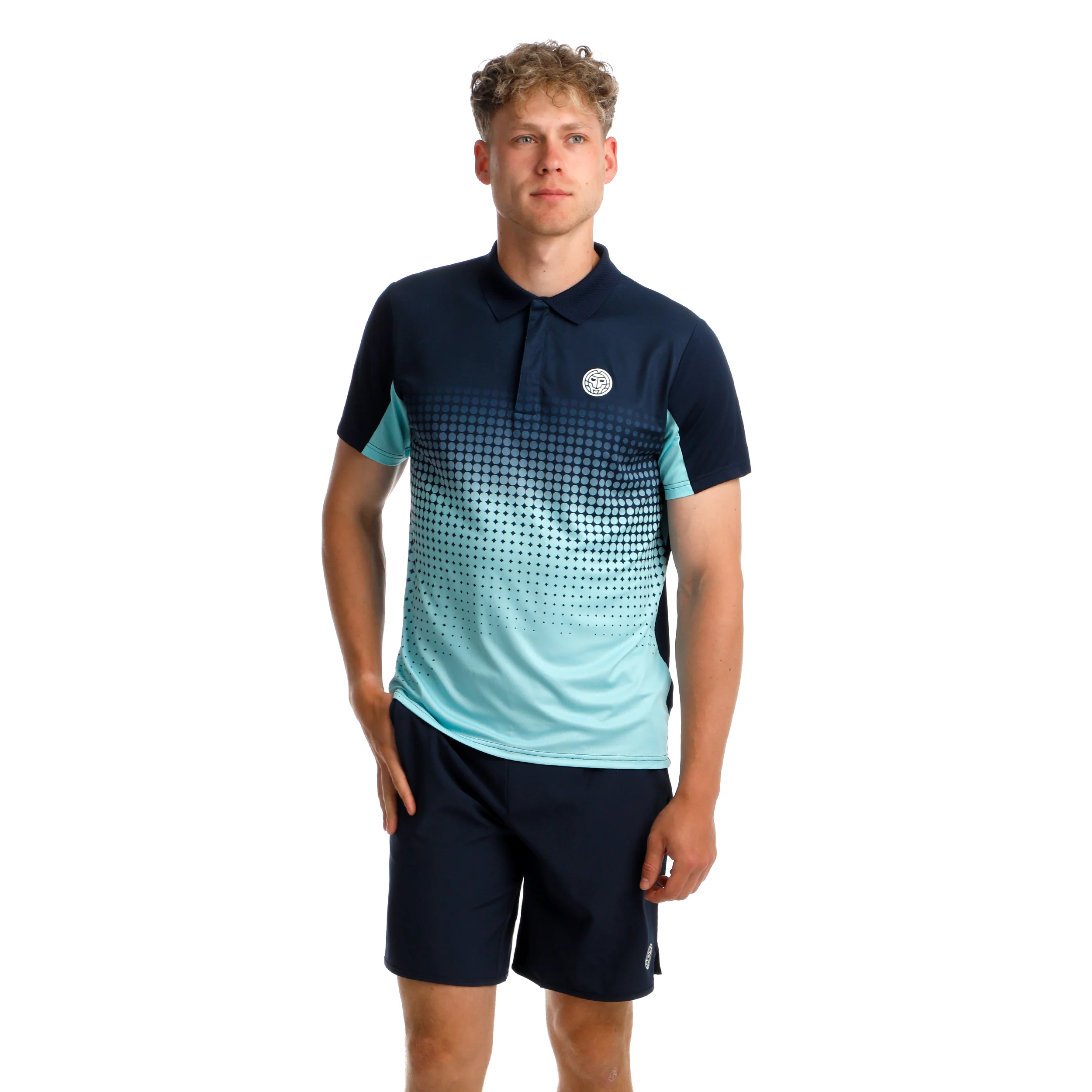 Spectrum Spirit Polo Herrar-Ljusblå,Mörkblå - Image 5