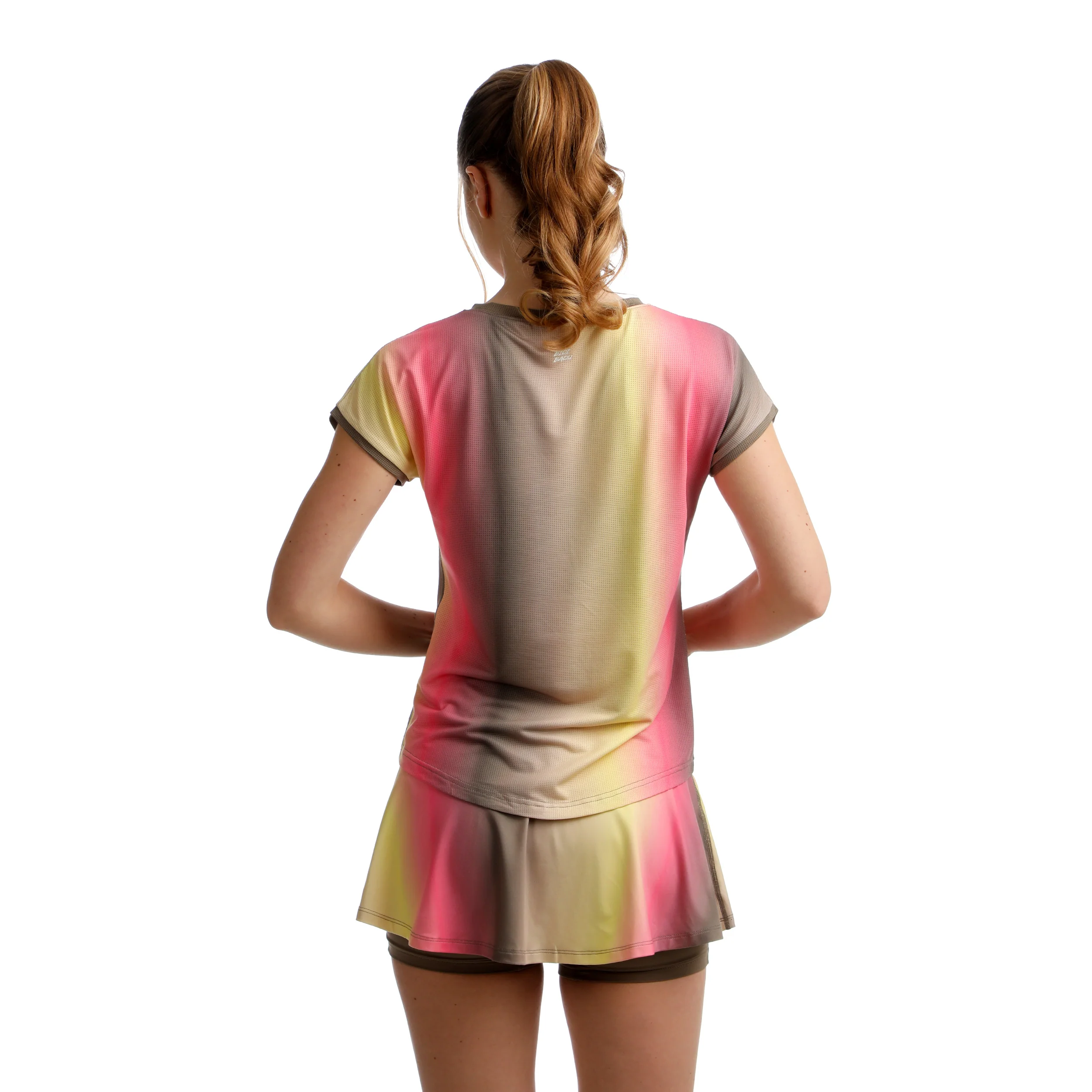 Spectrum T-shirt Damer-Brun,Gul - Image 6