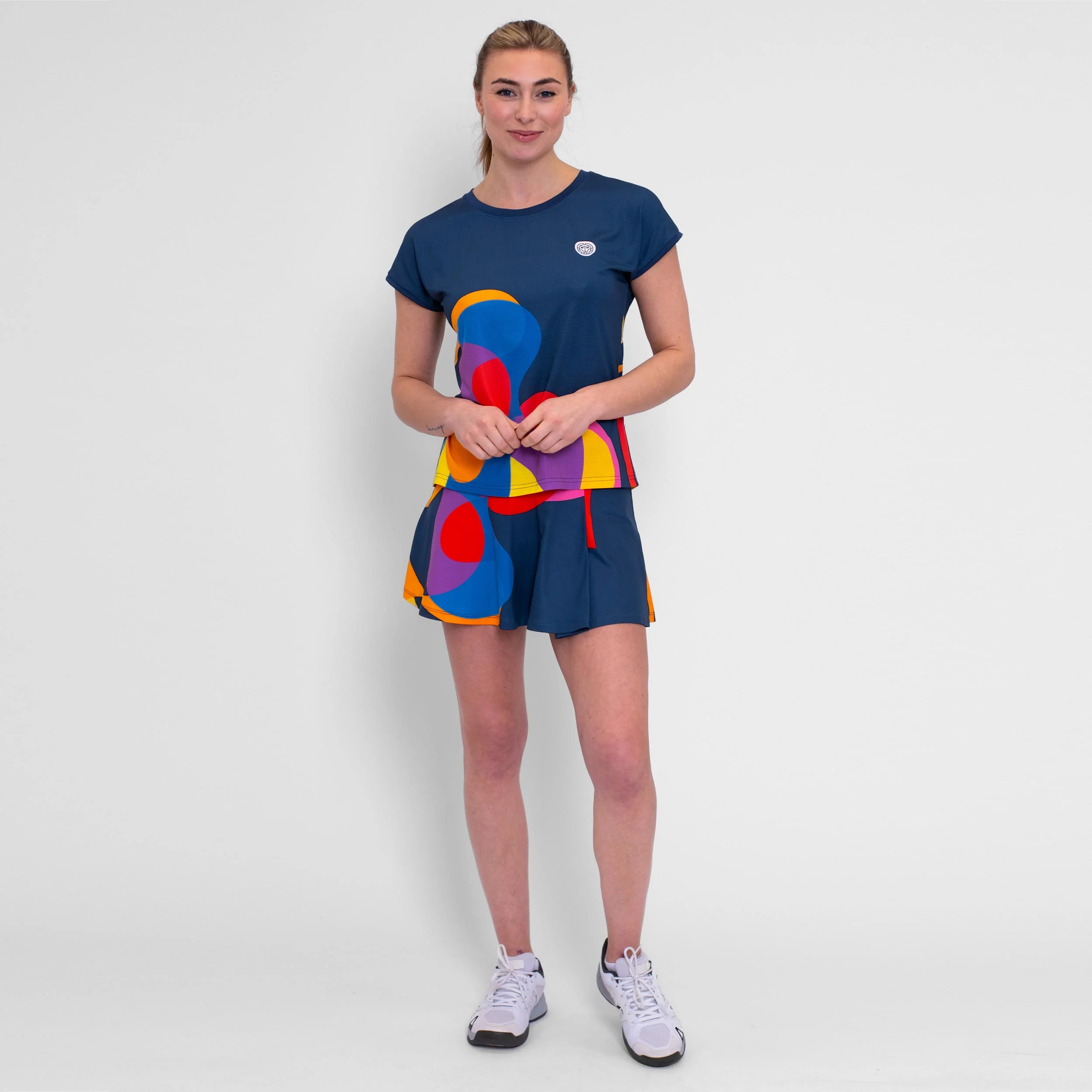 Twiggy T-shirt Damer-Mörkblå,Flerfärgad - Image 9