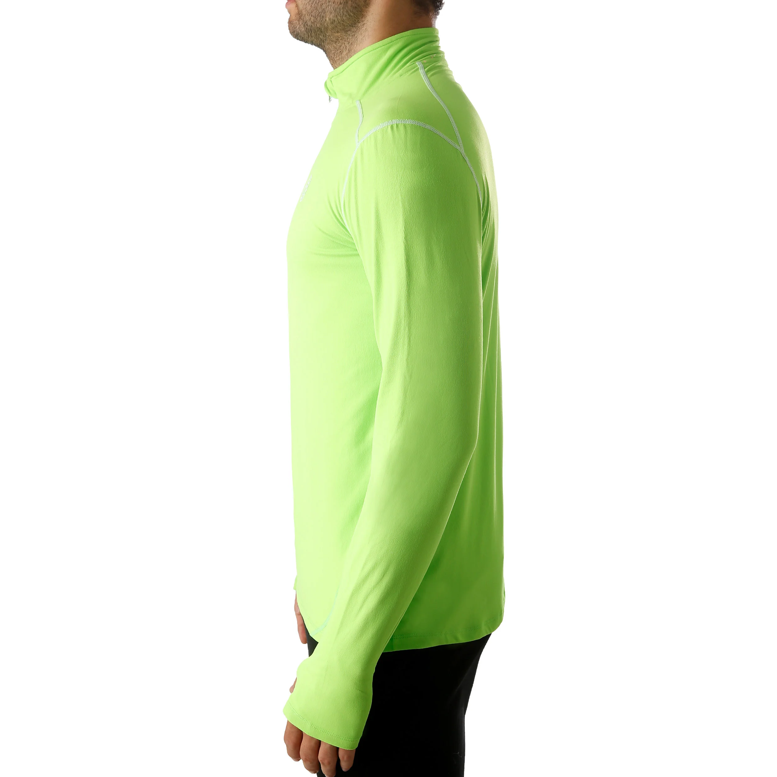Zac Tech Half Zip Långärmat Herrar-Neongrön,Vit - Image 4